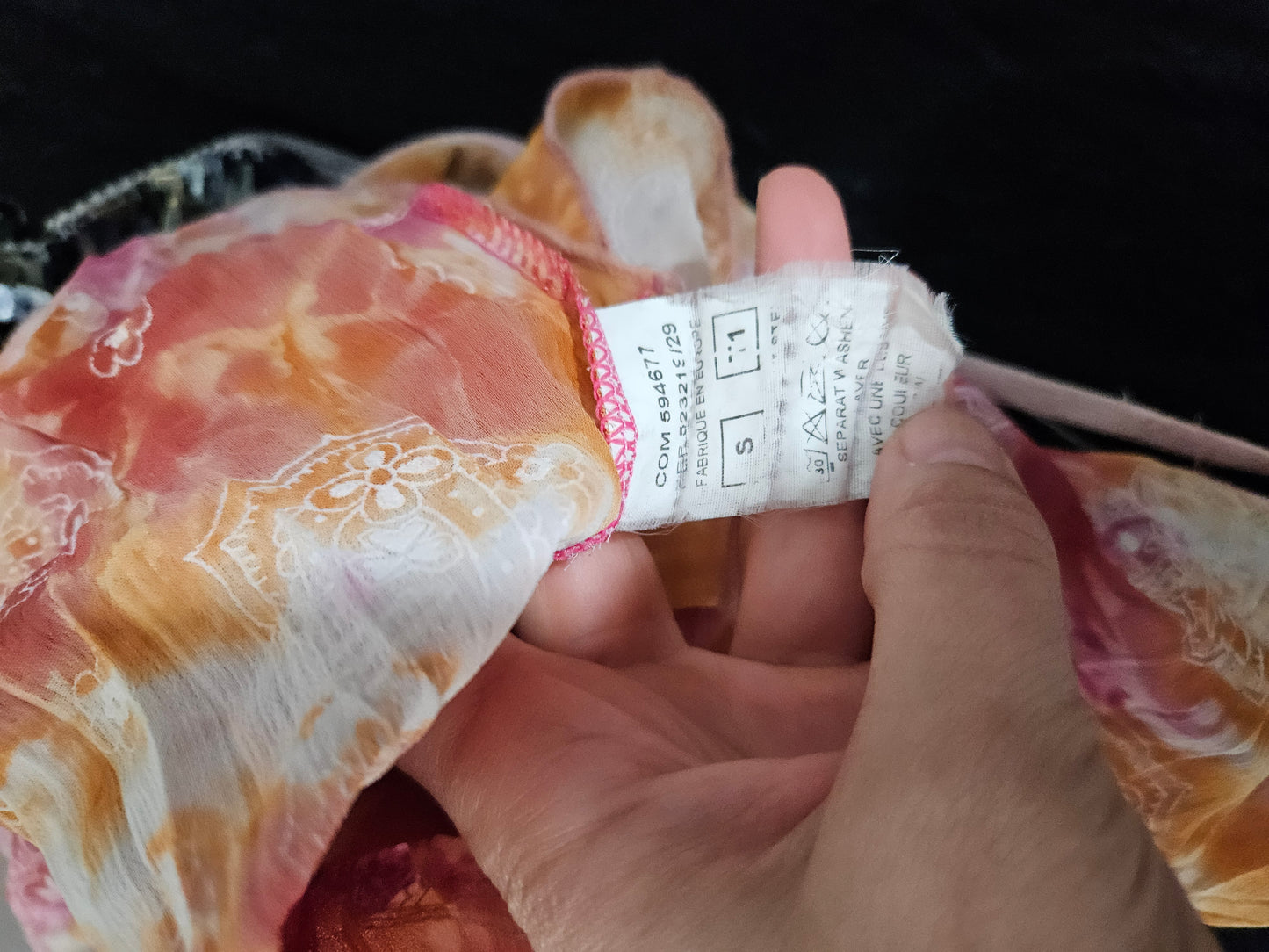 Haut en voile à strass