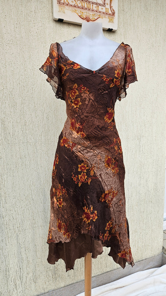 Robe en voile floral René Derhy