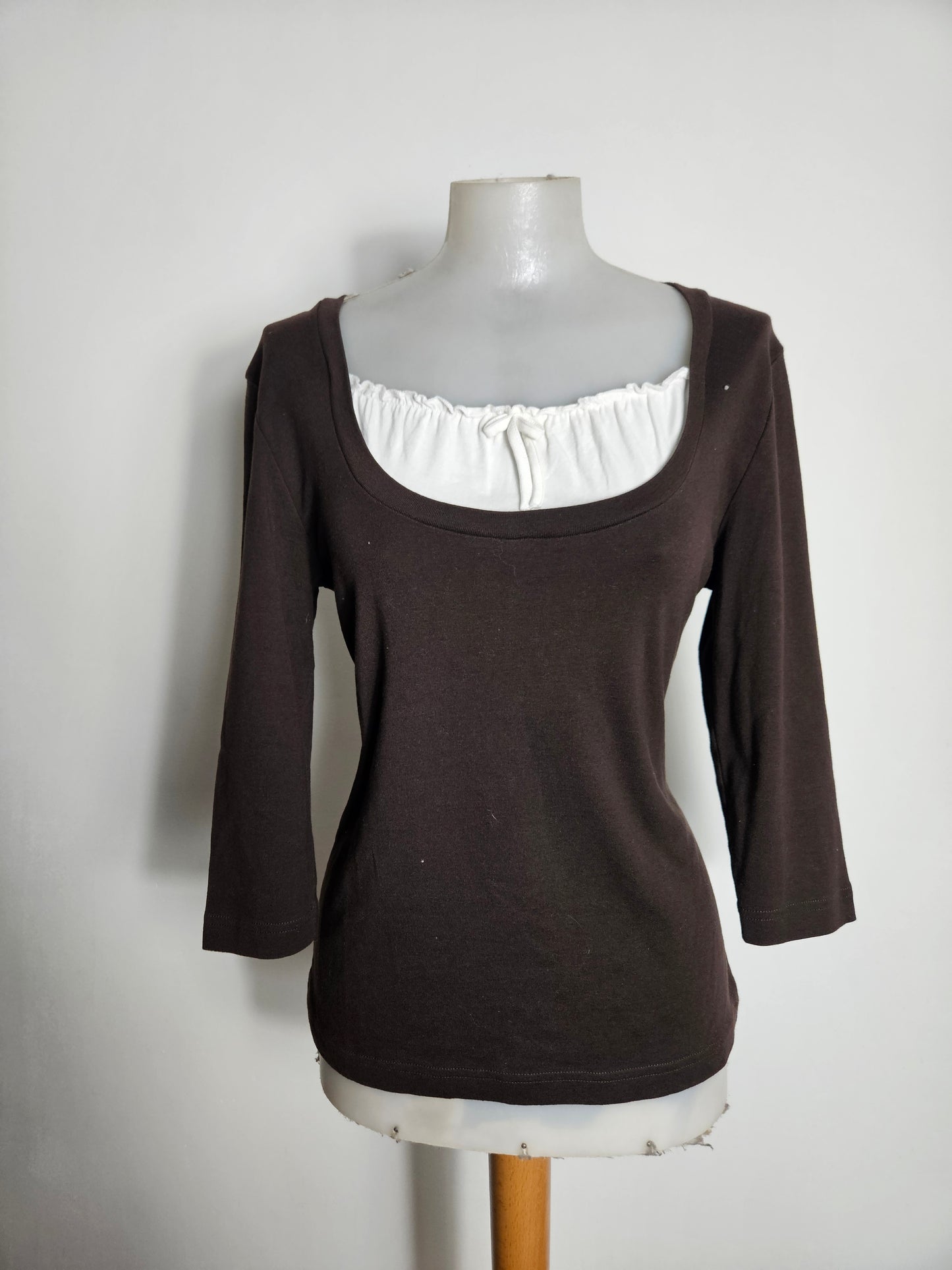 Haut superposition marron