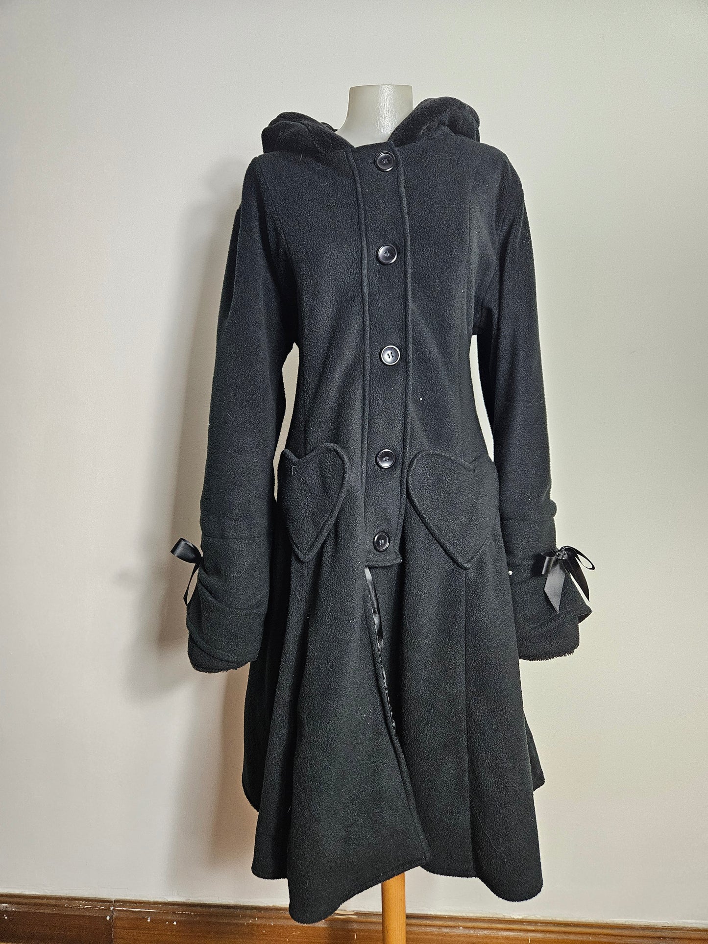 Manteau long à laçage