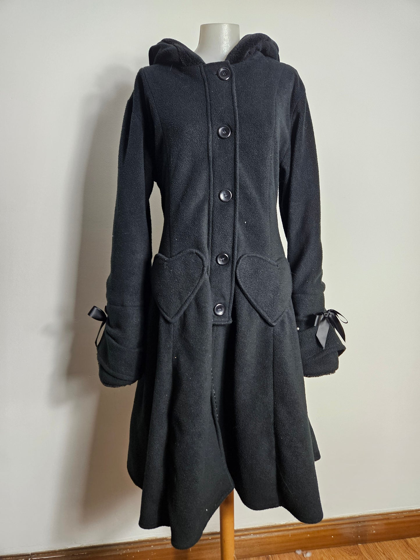 Manteau long à laçage