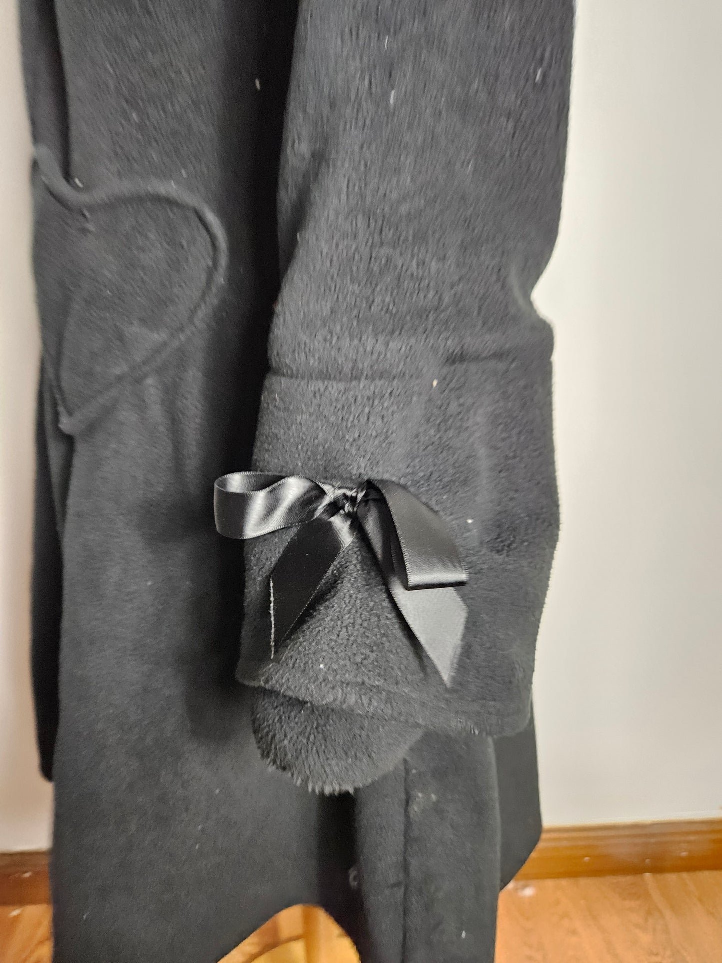 Manteau long à laçage