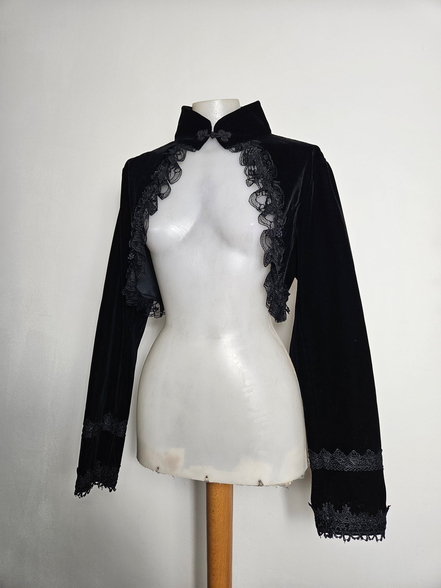 Black velvet bolero Punk Rave