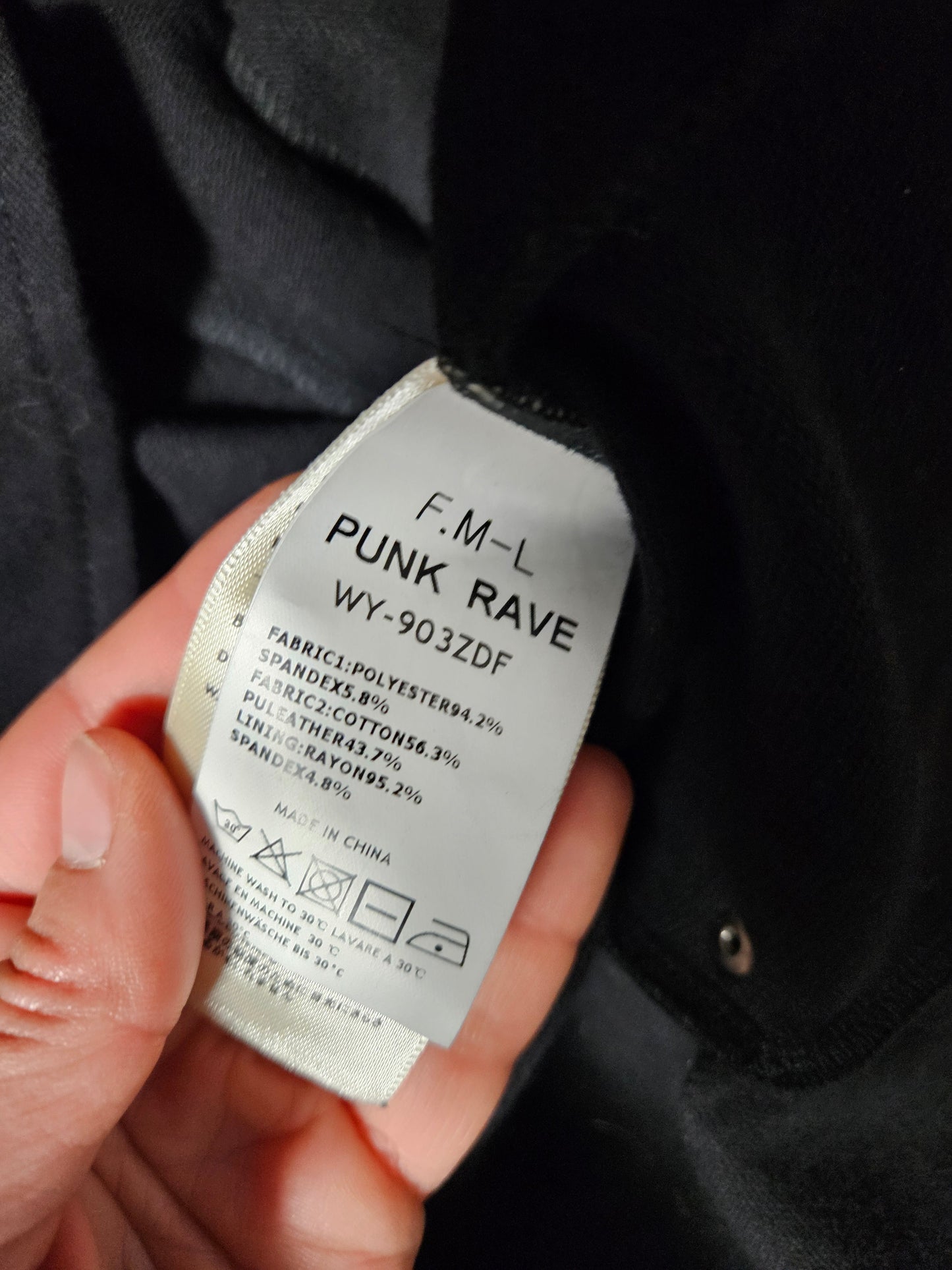 Veste à capuche Punk Rave