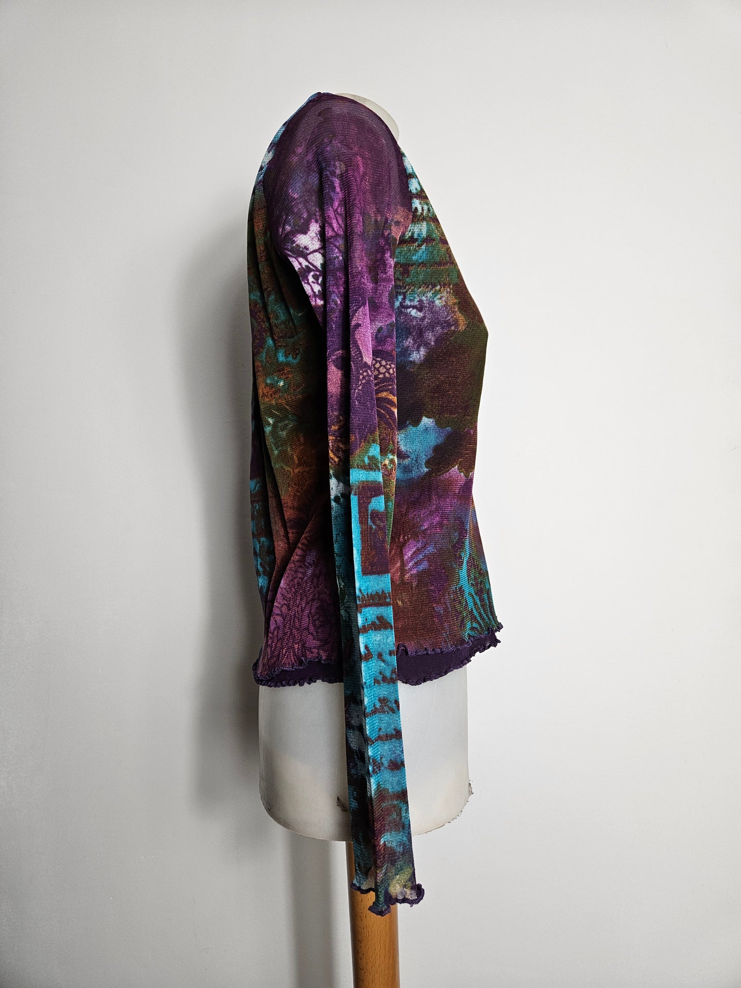 Haut en voile multicolore