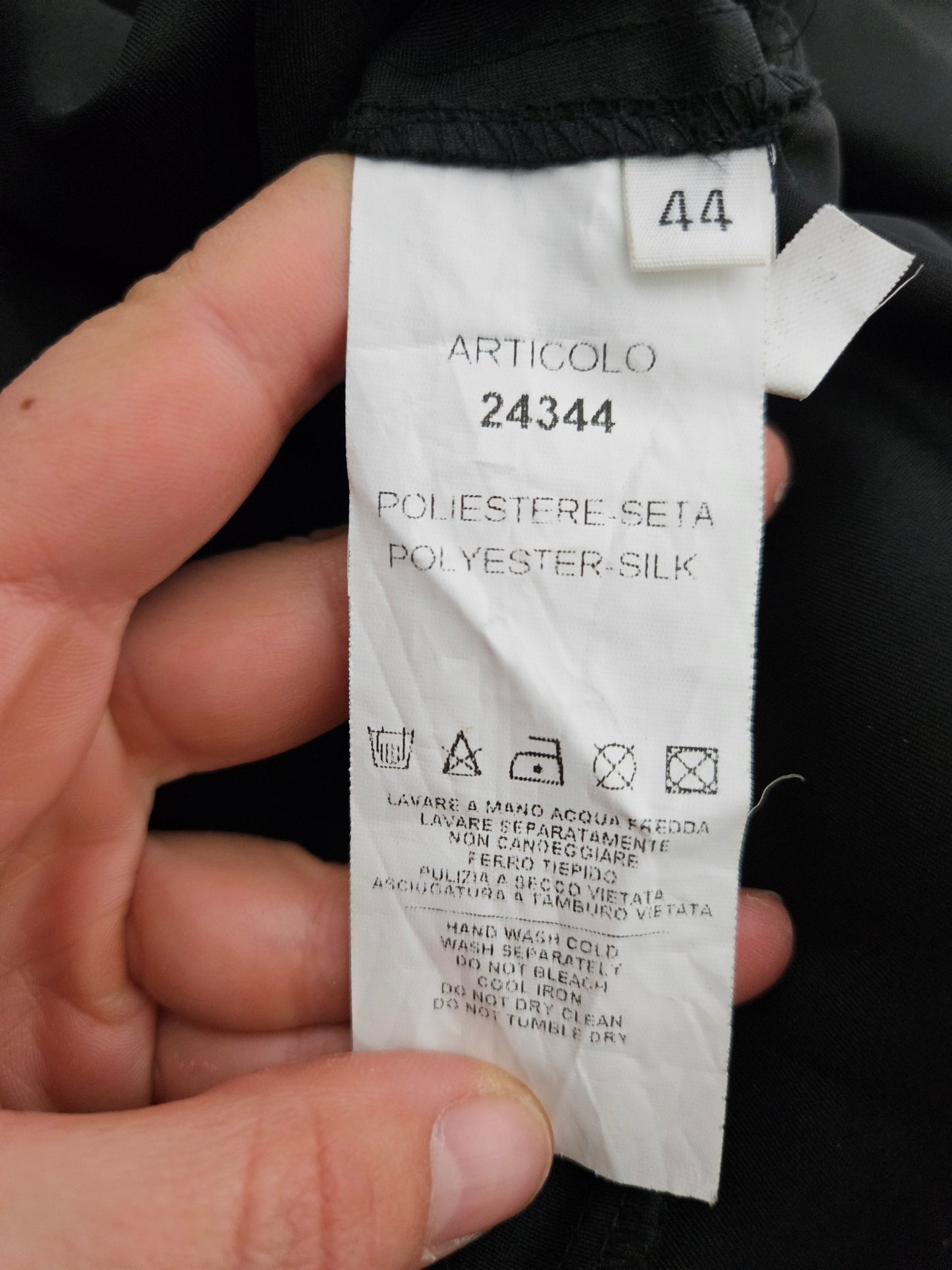 Red and black gradient embroidered dress