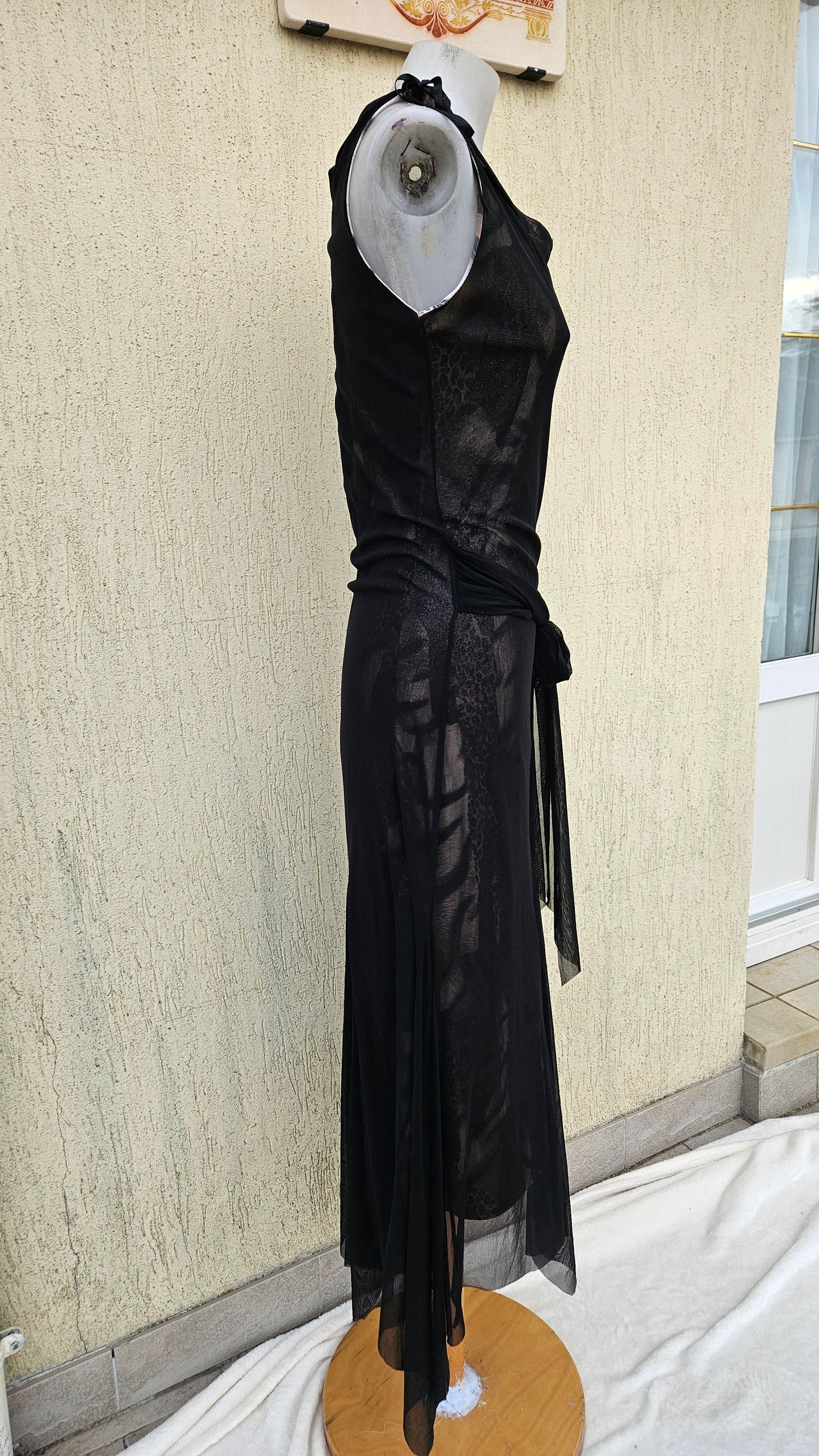 Robe en voile doublure zébrée