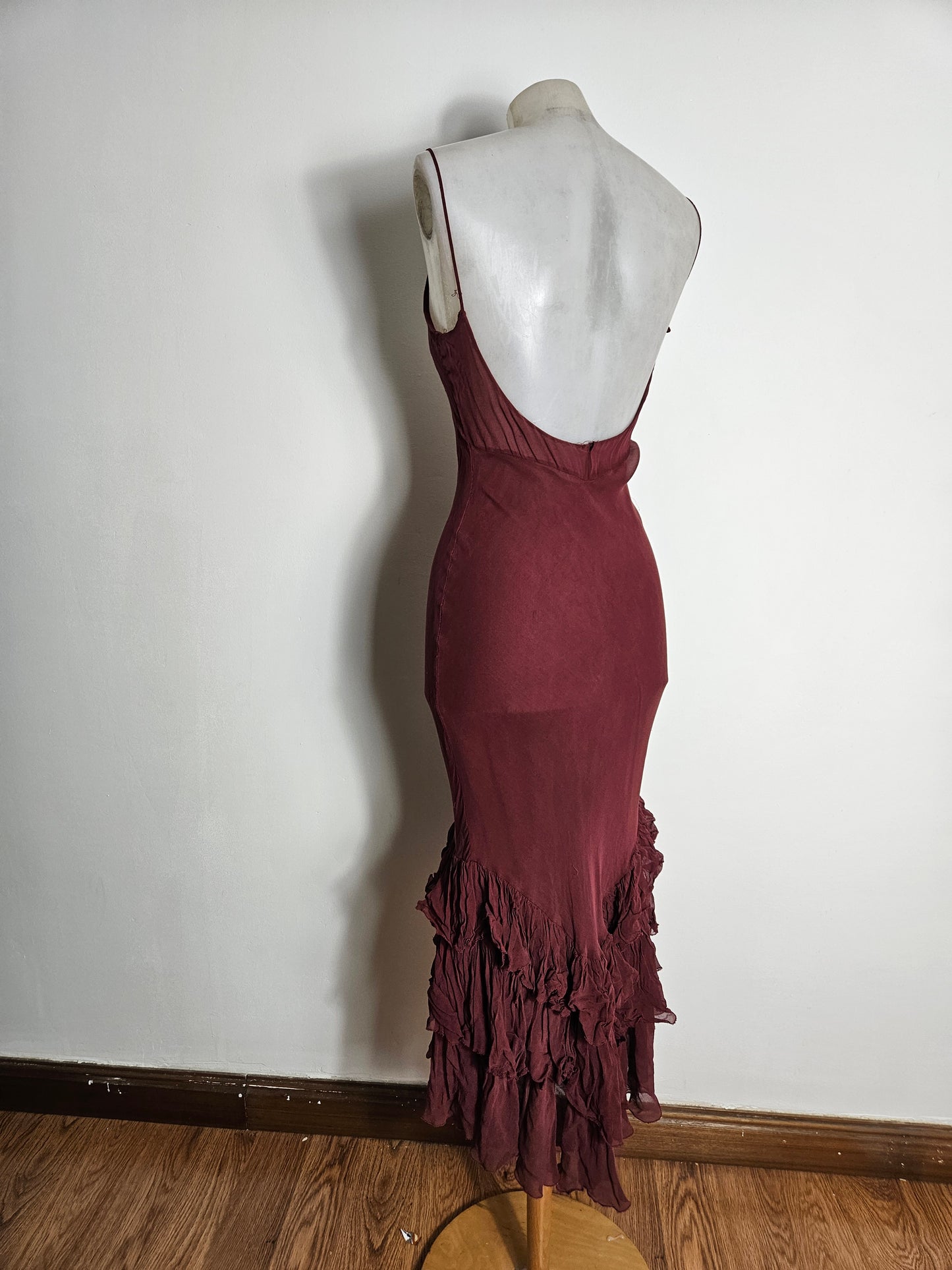 Robe en soie motif floral