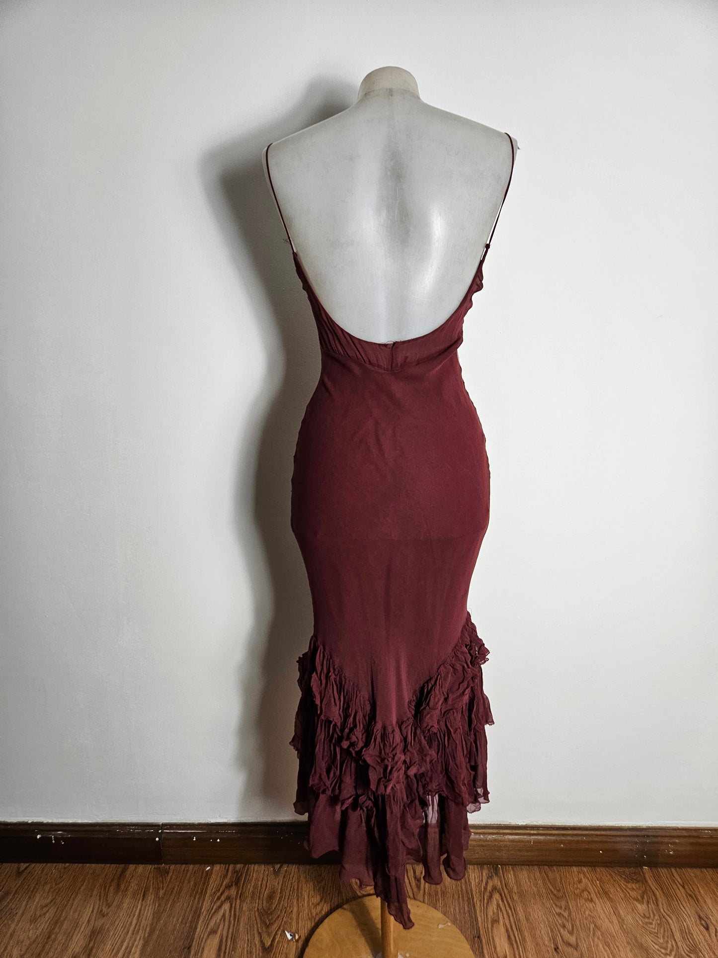 Robe en soie motif floral