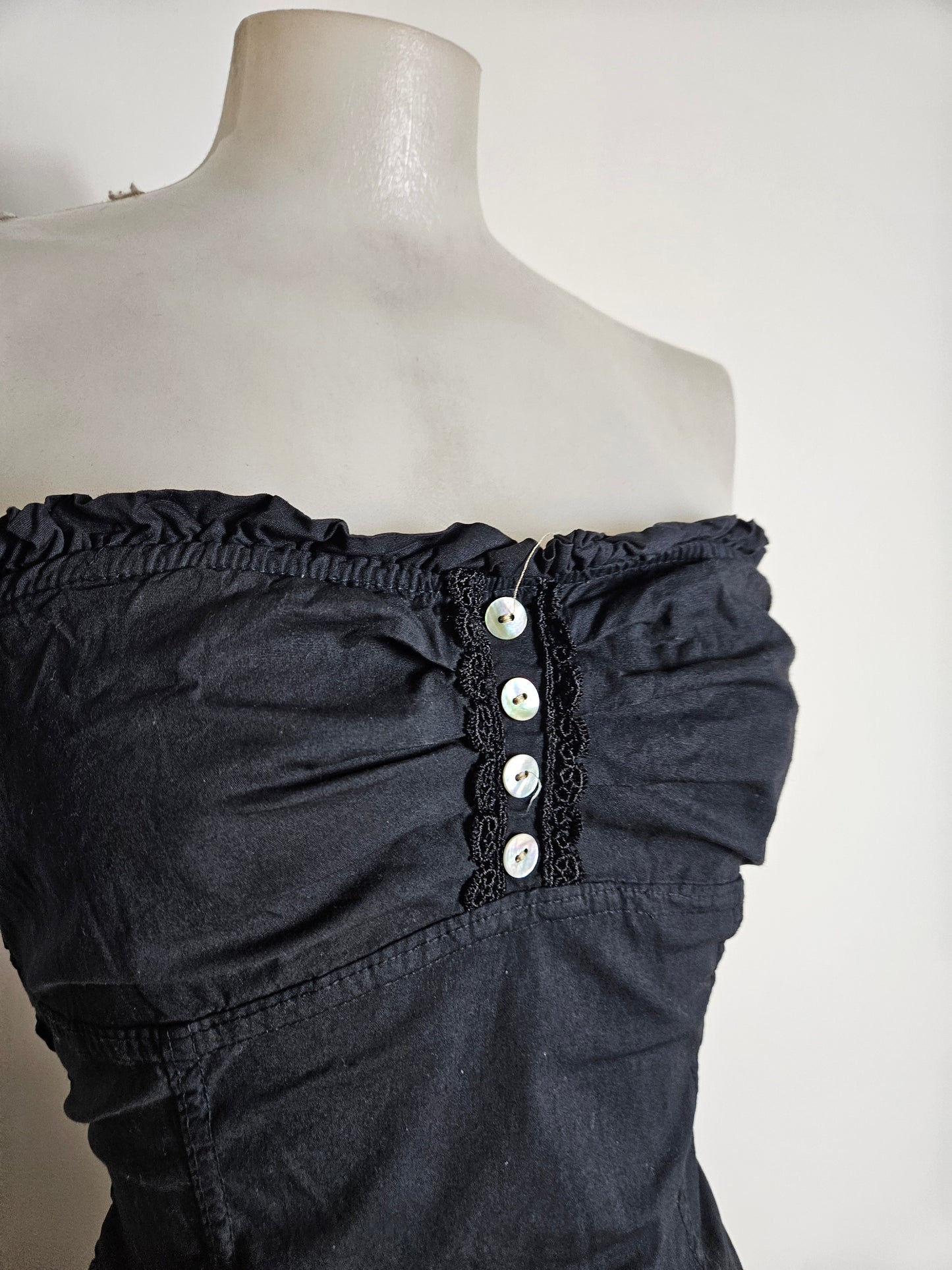 Robe bustier noire