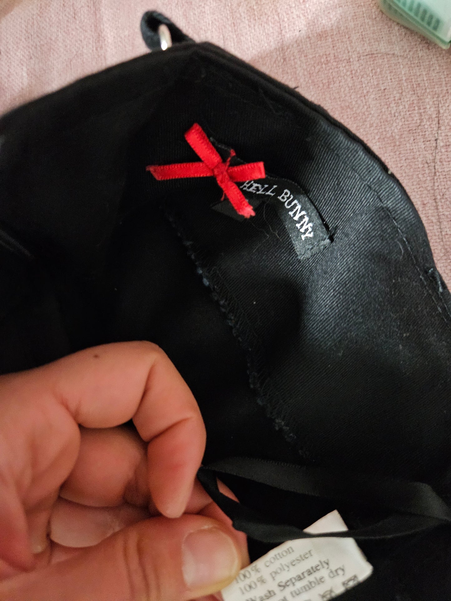 Chai Skirt Hell bunny rouge et noire