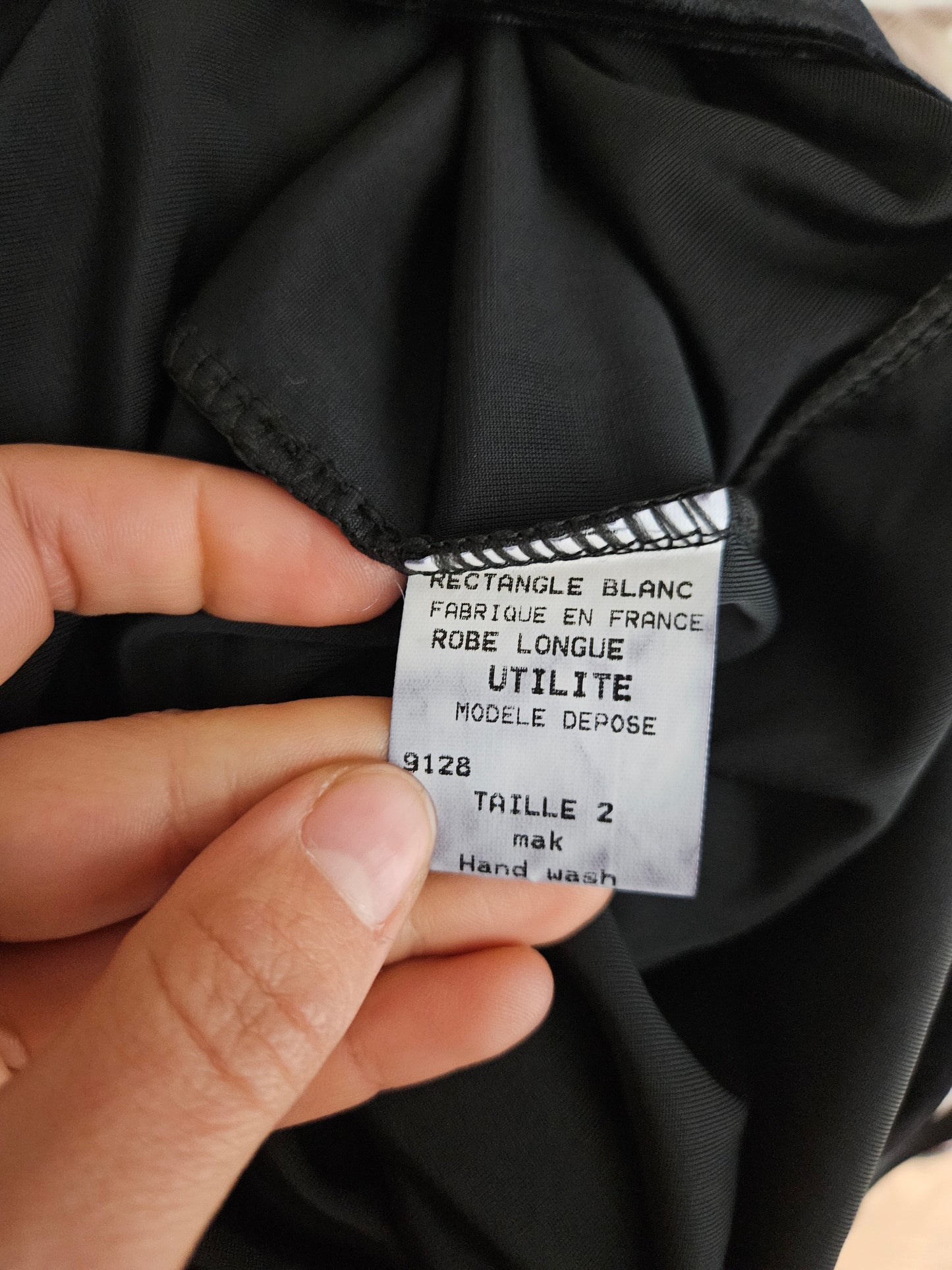 Maxivestido de terciopelo liso negro