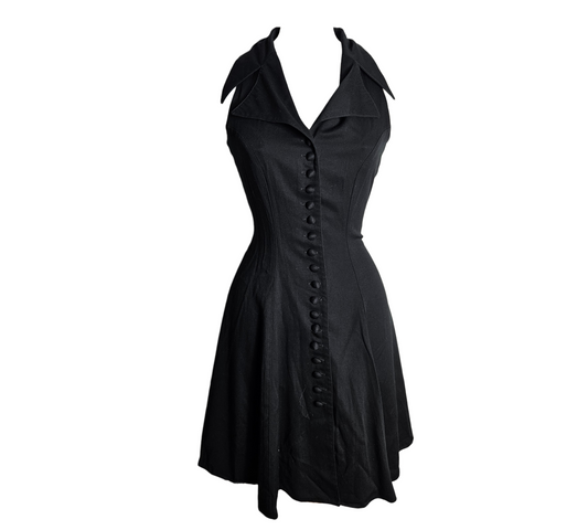 Robe évasée col chemise