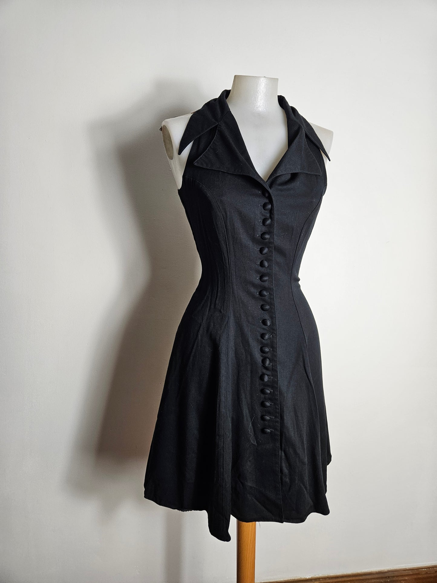 Robe évasée col chemise