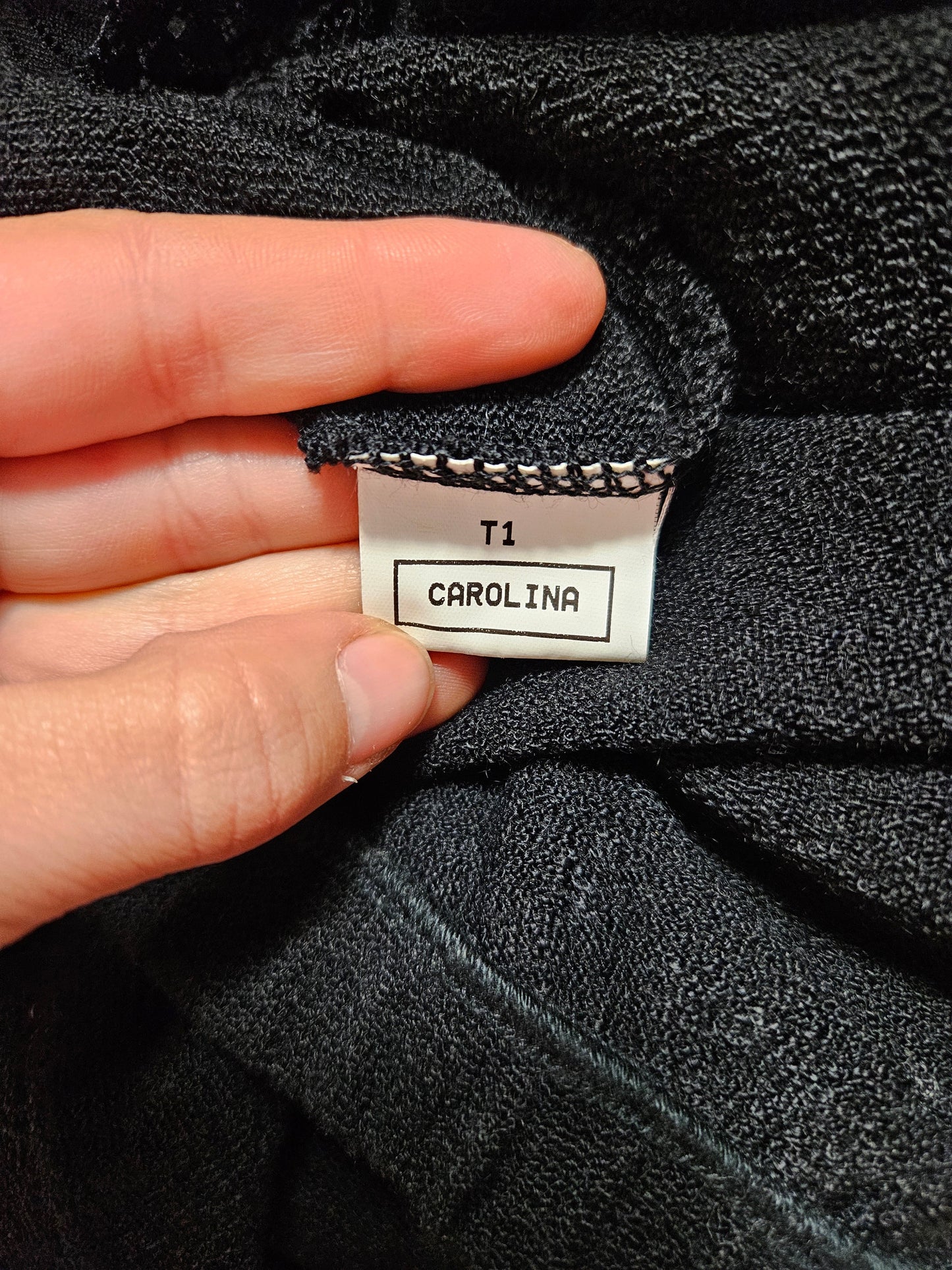 Black skirt with bow details