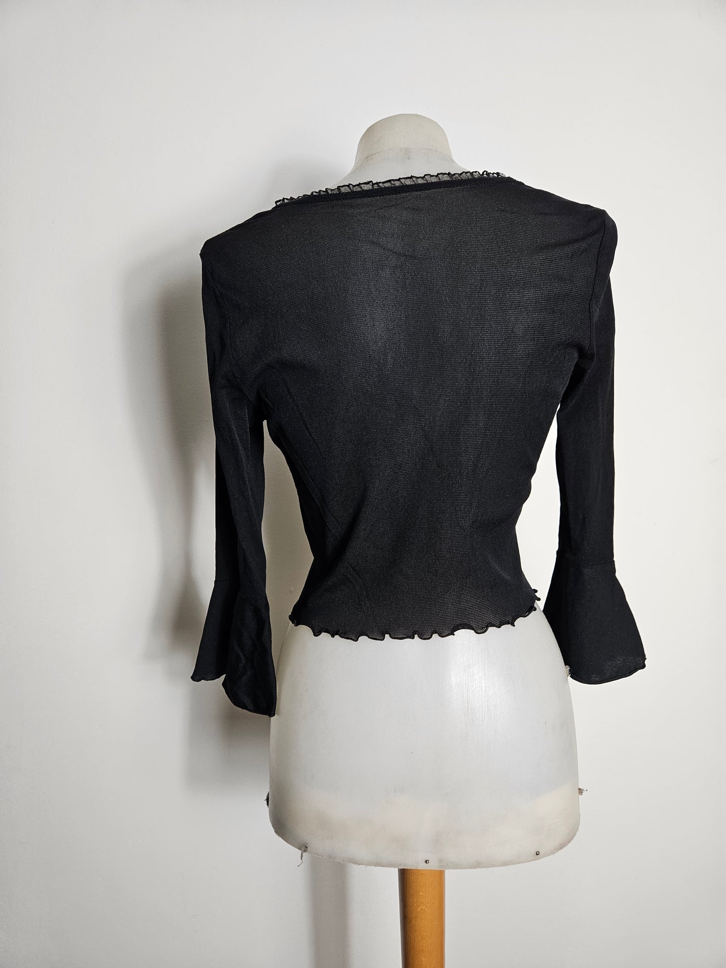 Boléro en voile noir