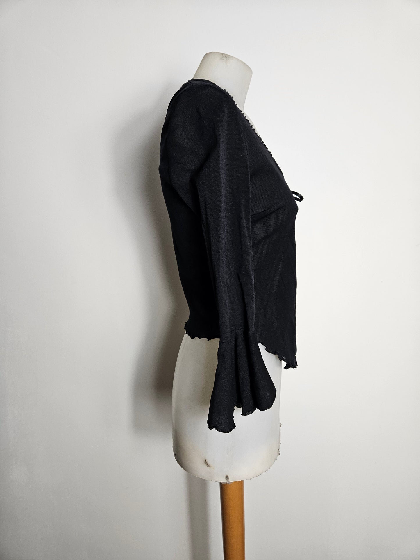 Boléro en voile noir