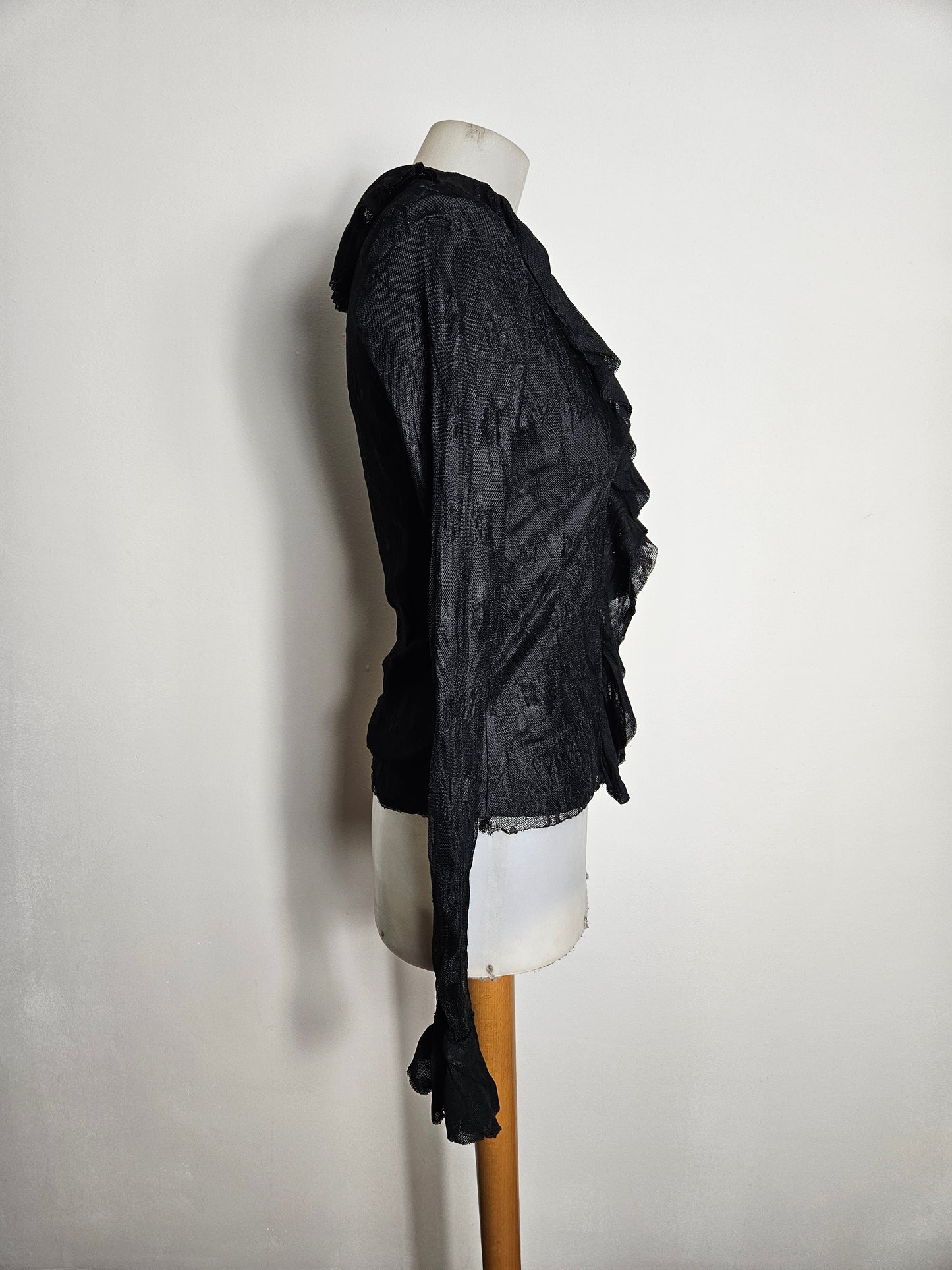 Chemisier en voile et dentelle