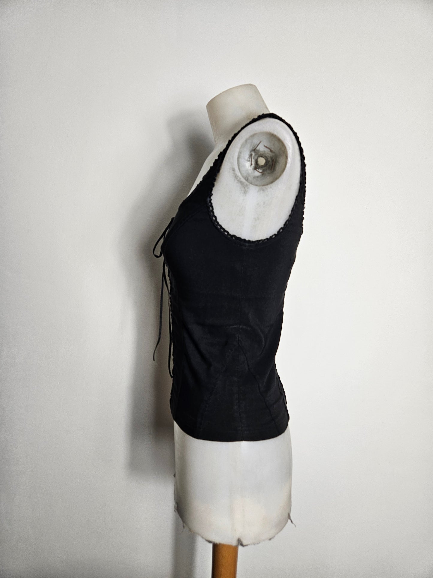Haut esprit corset noir