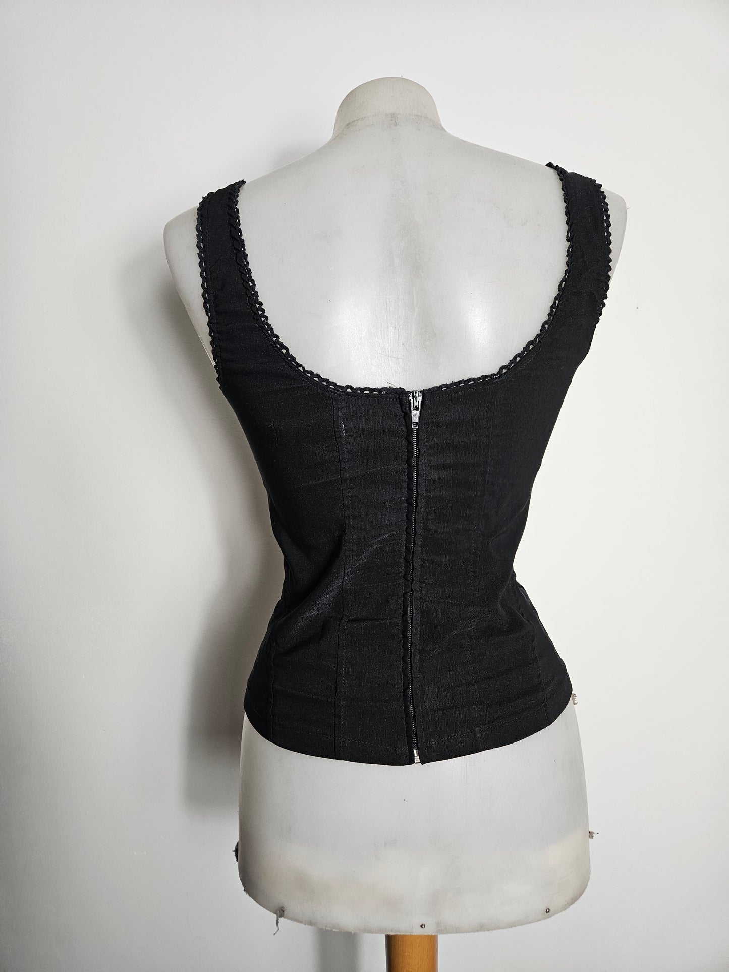 Haut esprit corset noir