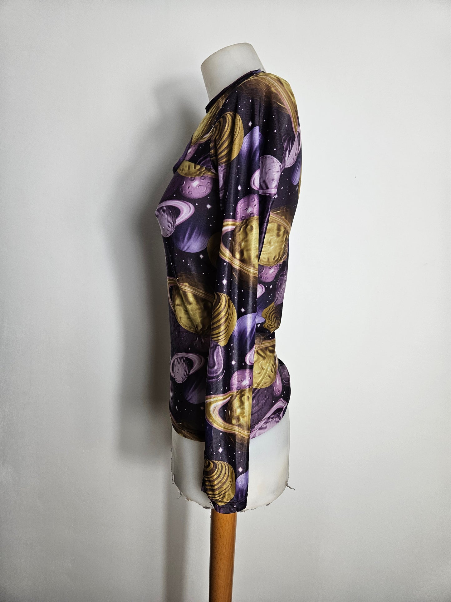 Haut en voile motif galaxy