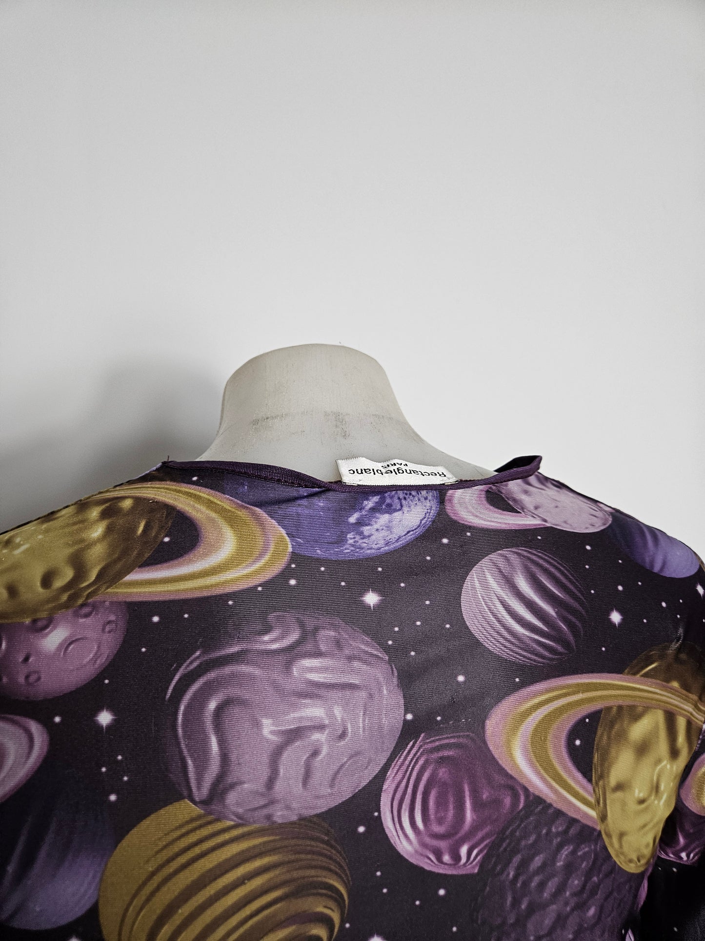 Haut en voile motif galaxy