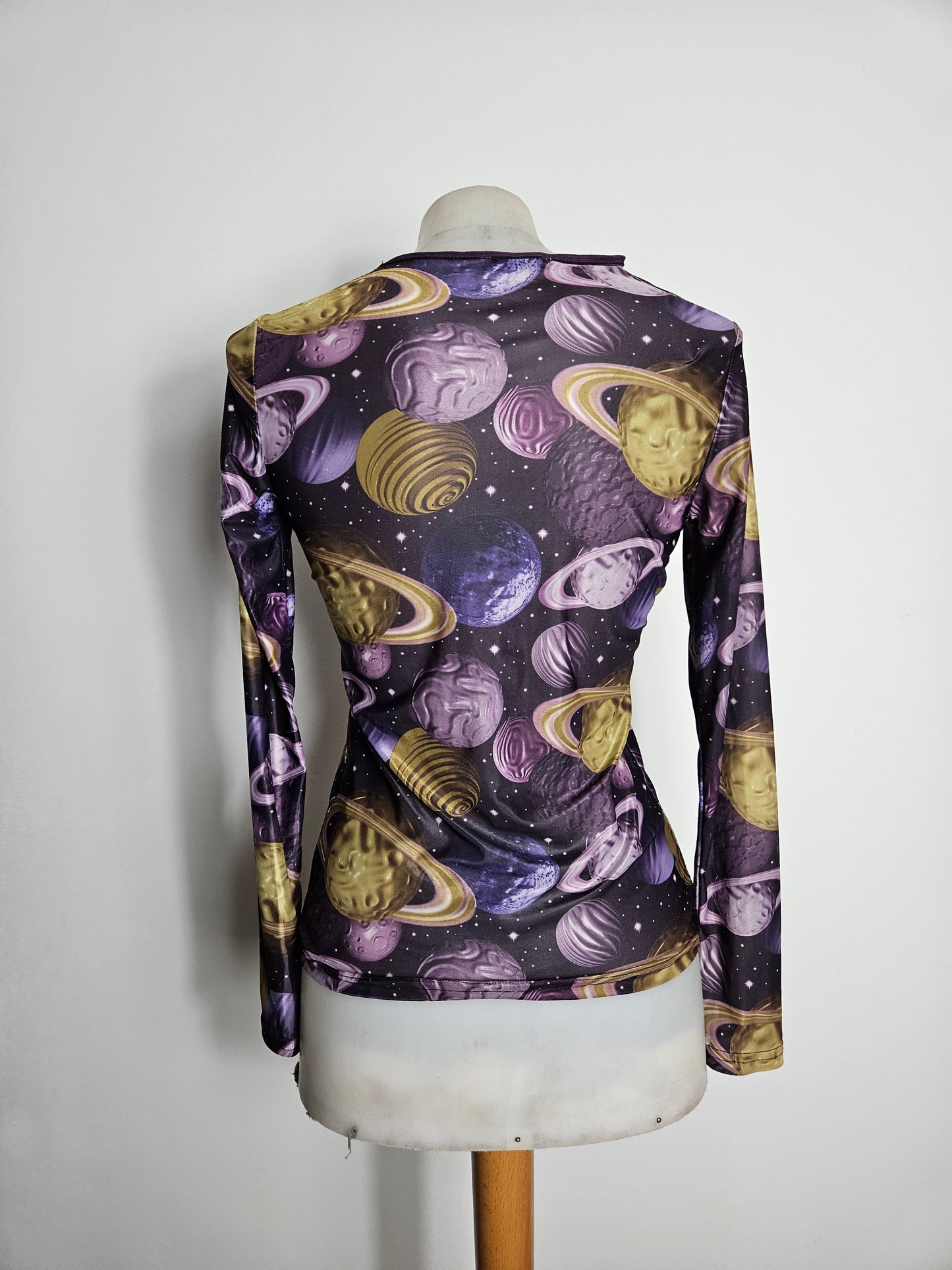 Haut en voile motif galaxy
