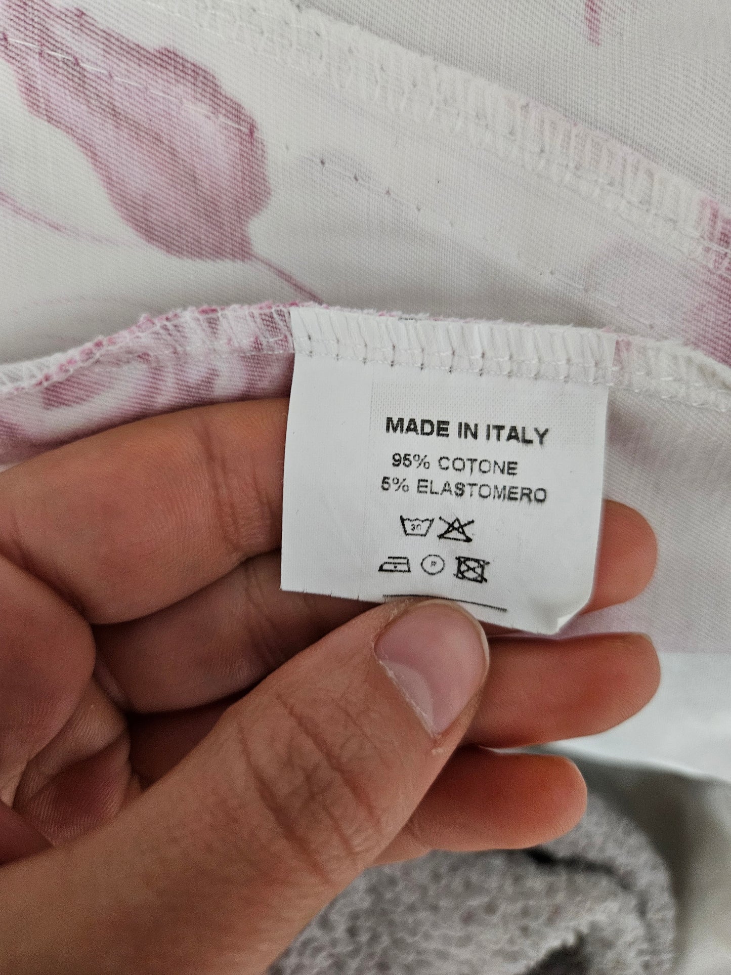 Bustier corset fleuri blanc et rose