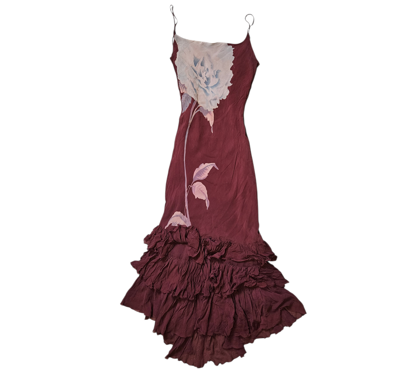 Robe en soie motif floral