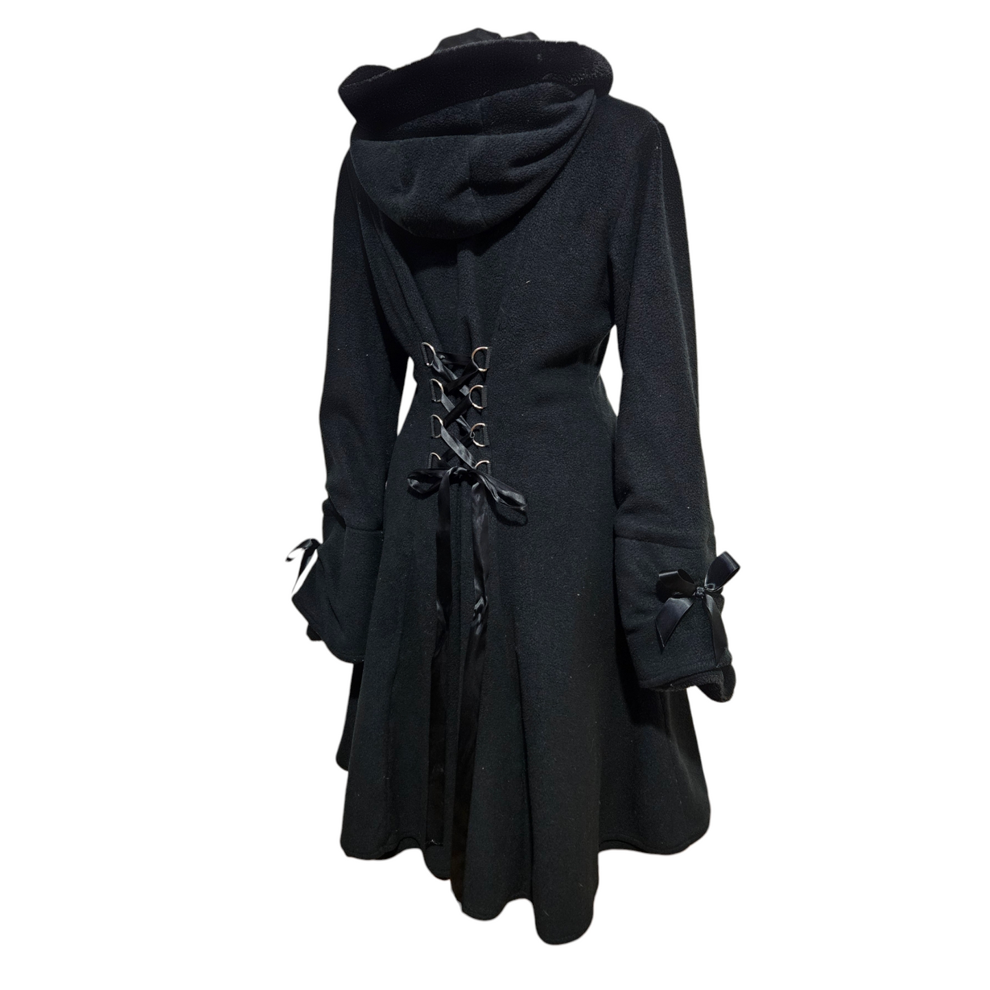 Manteau long à laçage