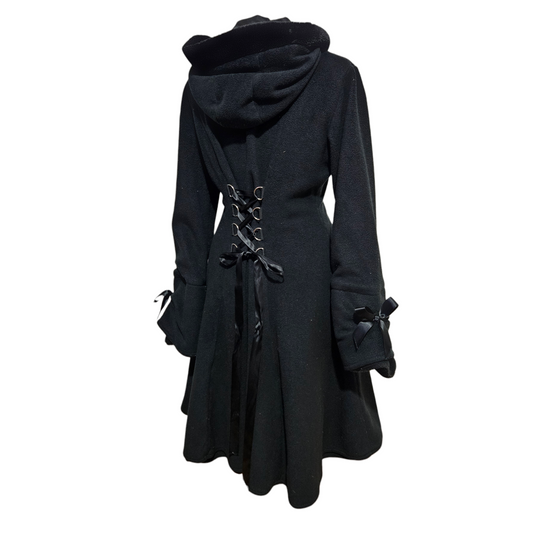 Manteau long à laçage