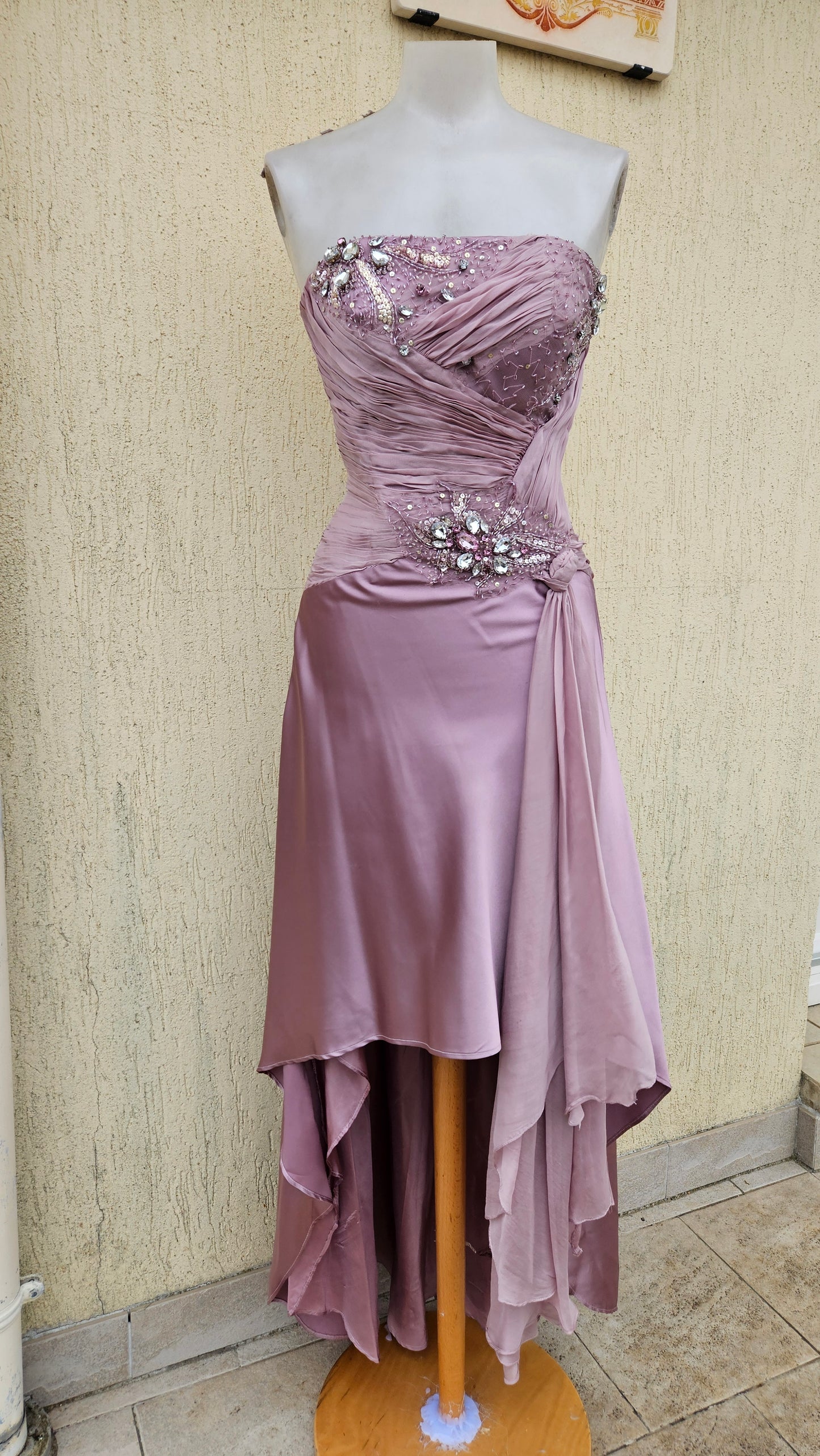 Robe bustier rose