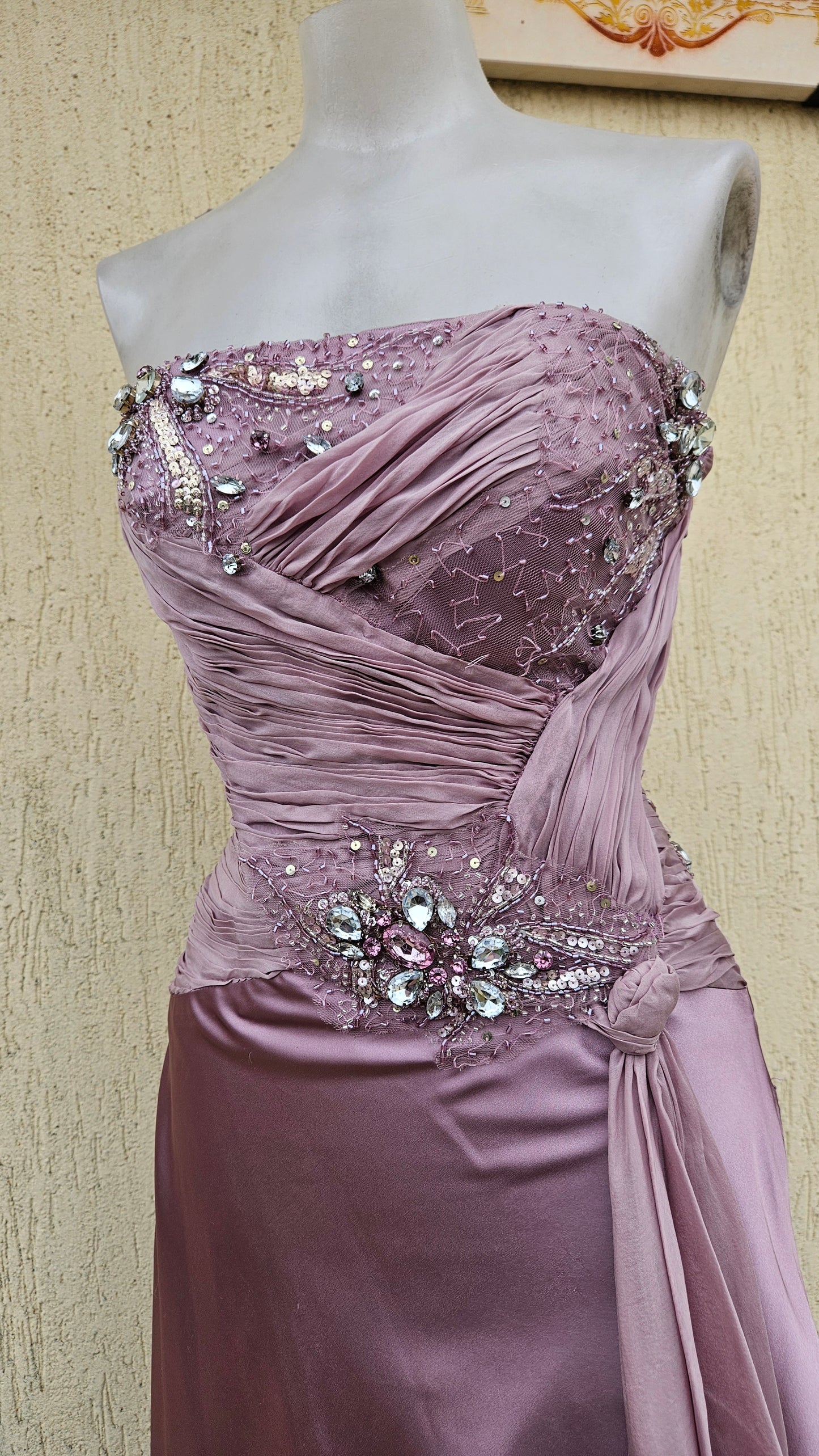 Robe bustier rose