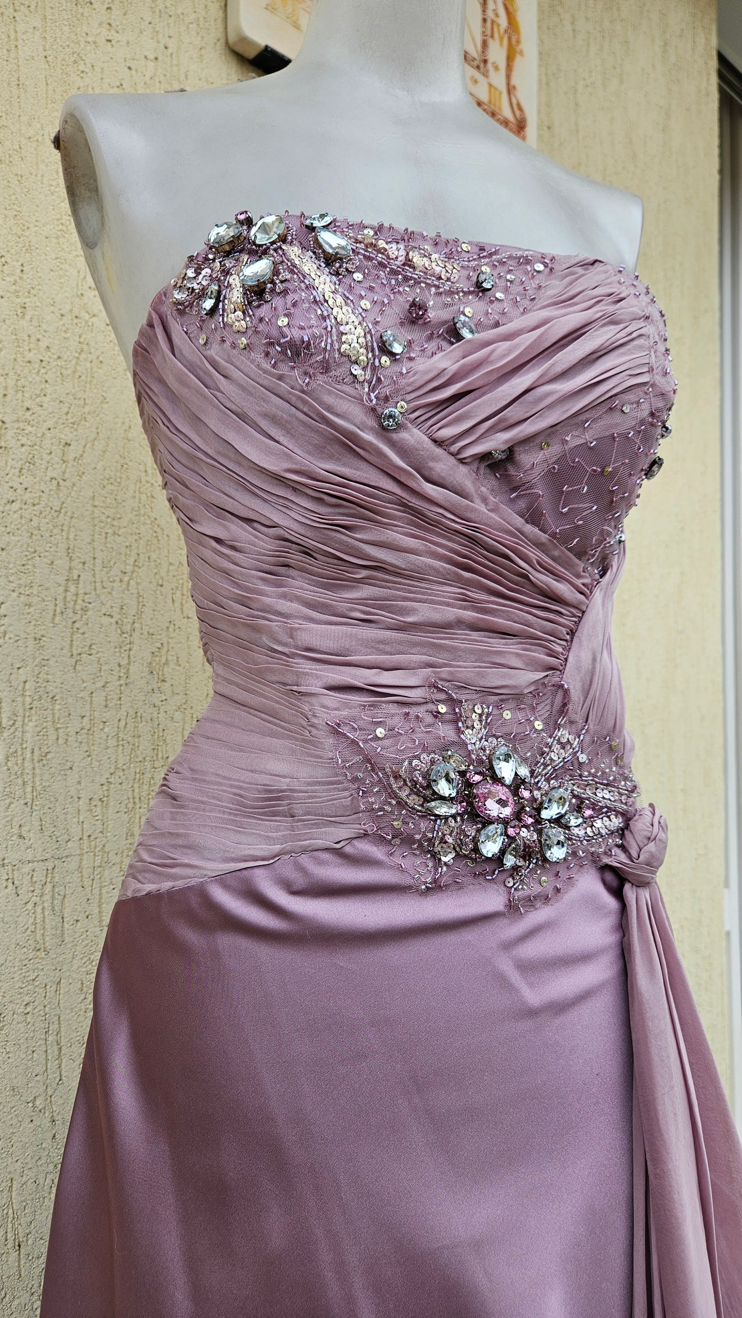 Robe bustier rose