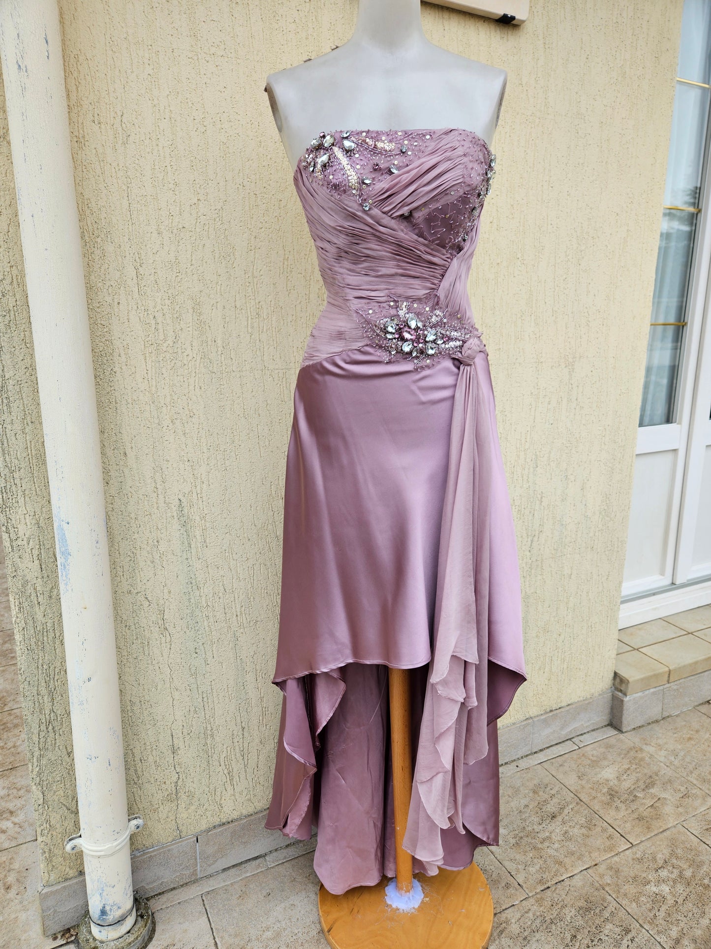 Robe bustier rose