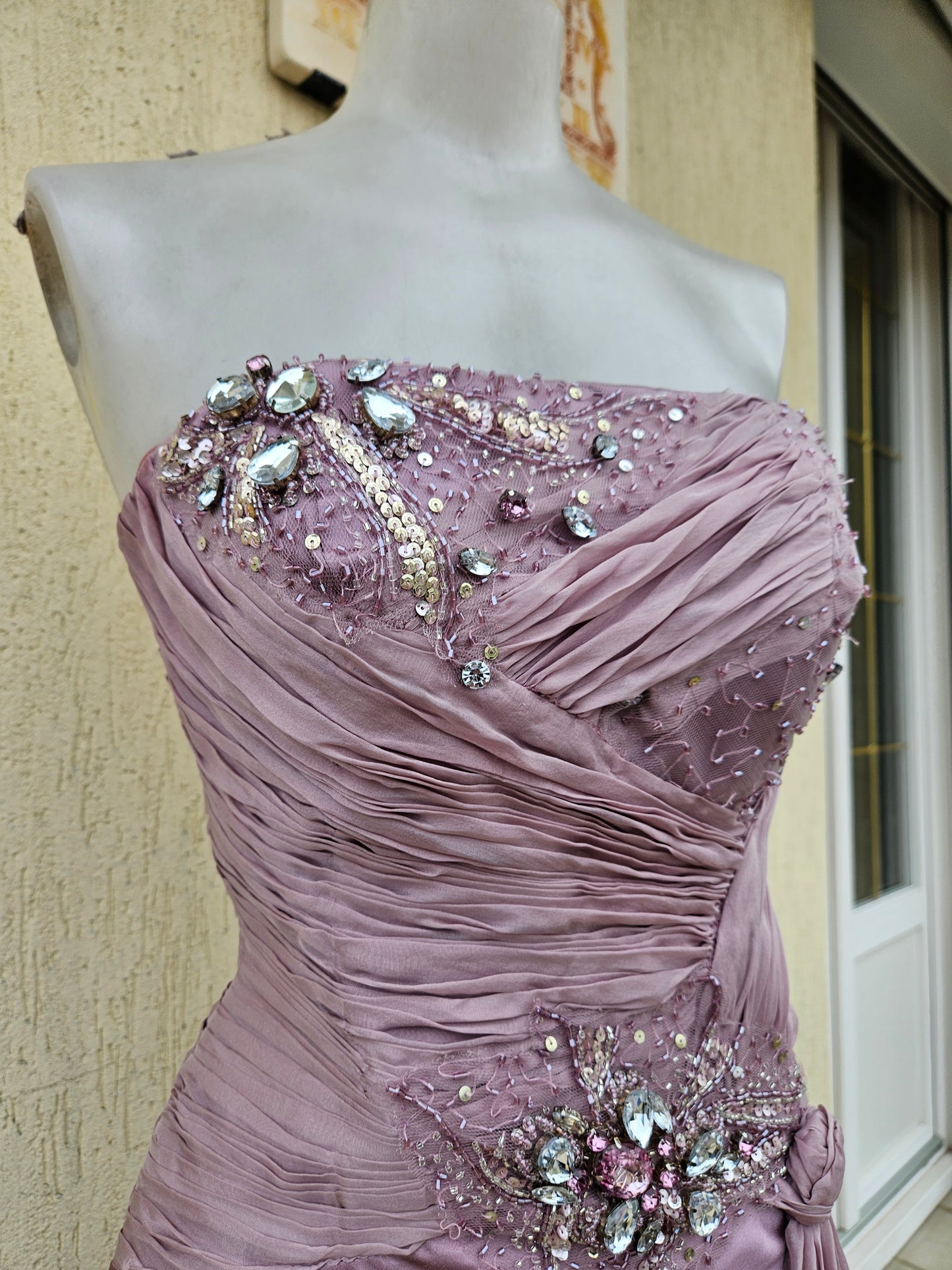 Robe bustier rose