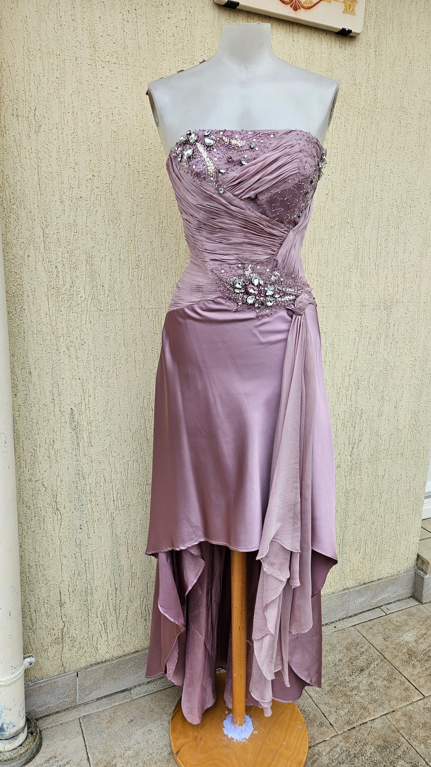 Robe bustier rose