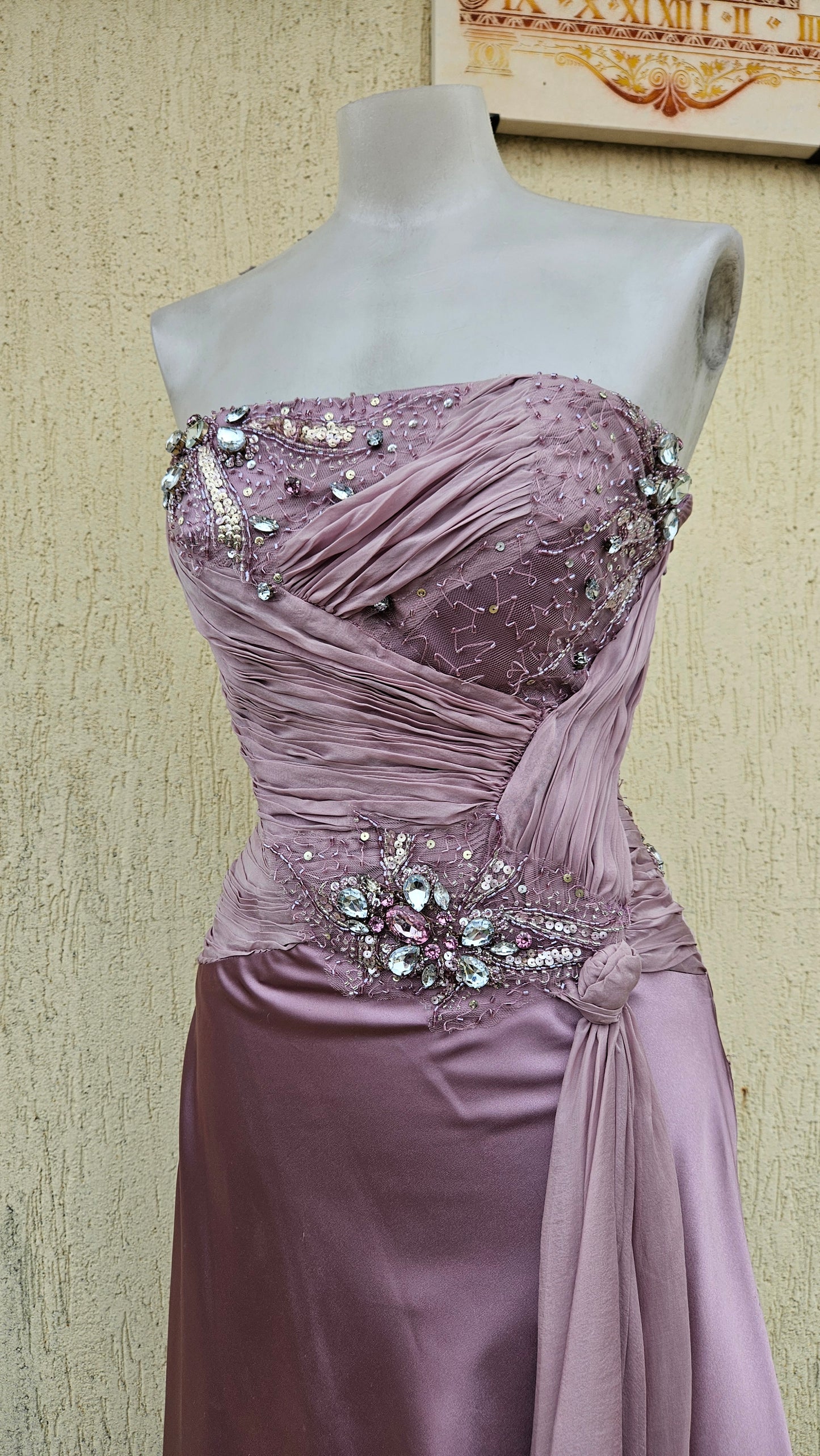 Robe bustier rose