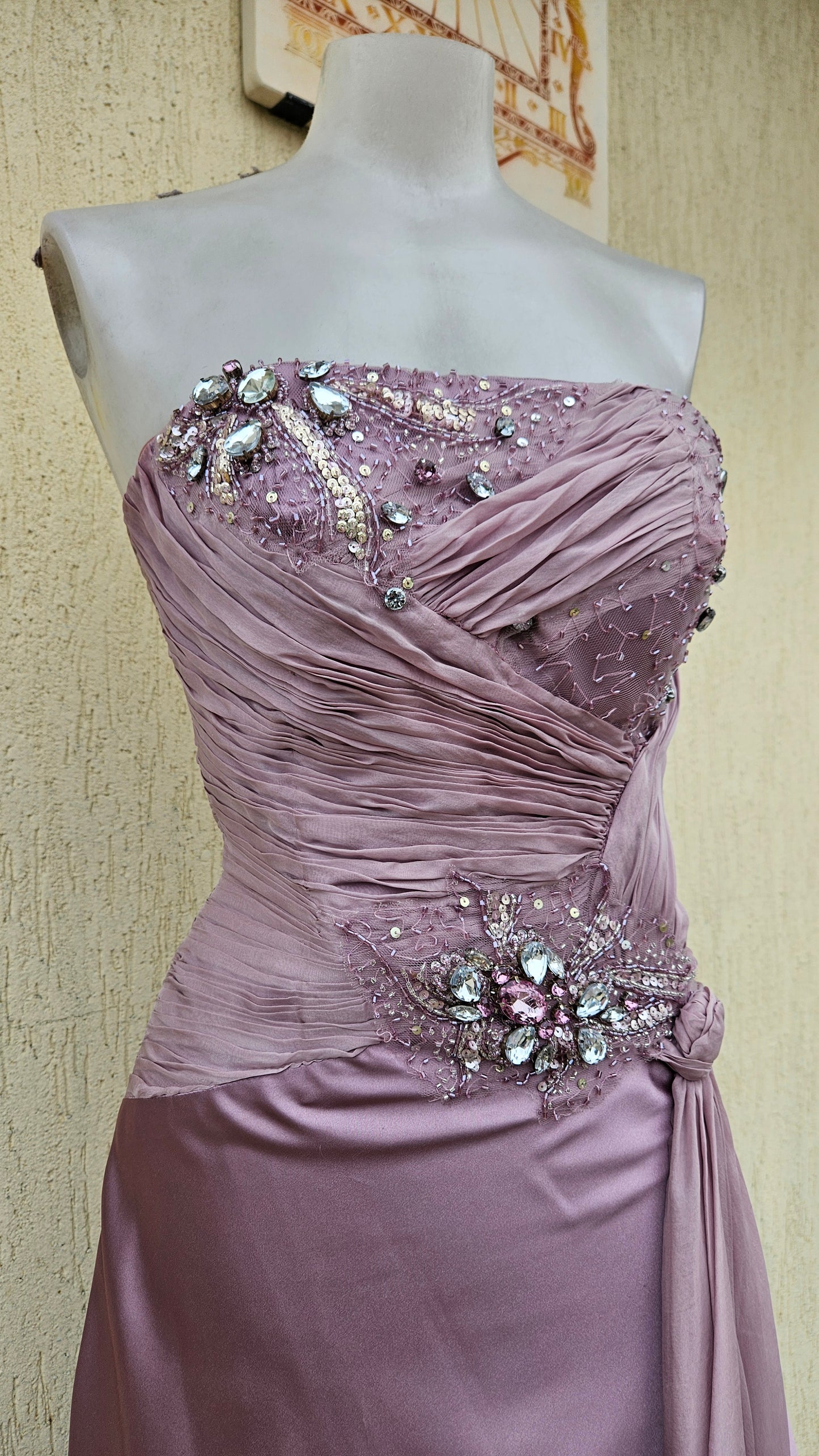 Robe bustier rose