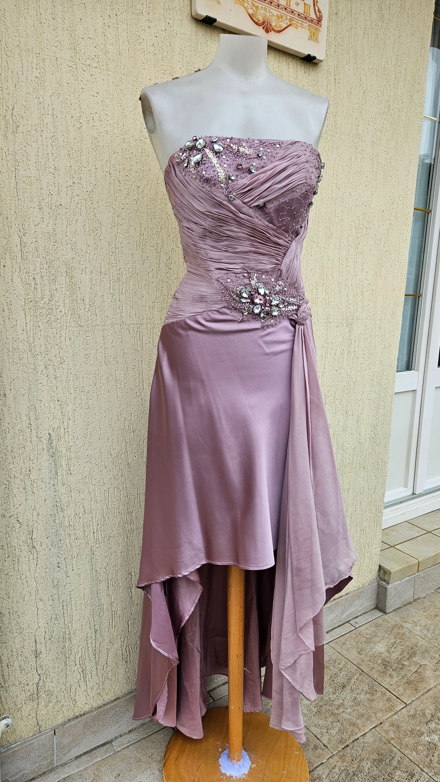 Robe bustier rose