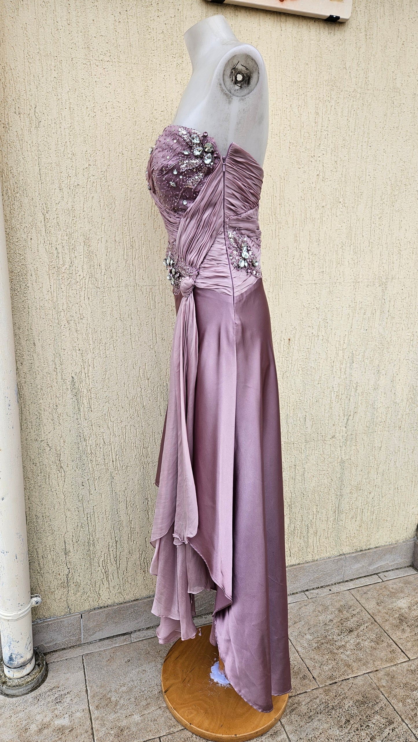 Robe bustier rose