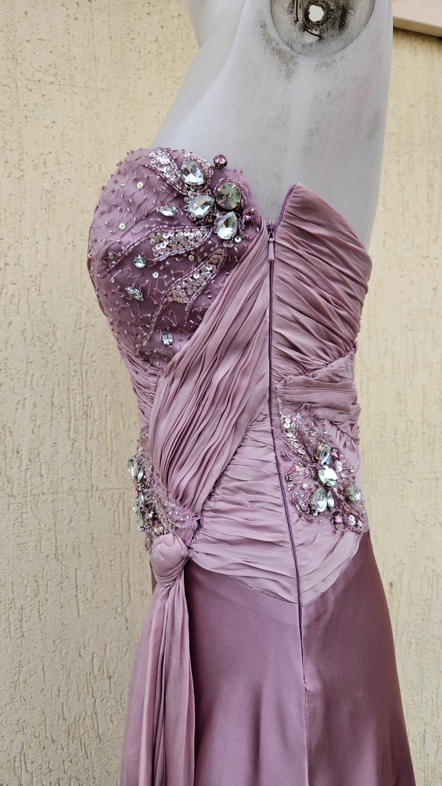 Robe bustier rose