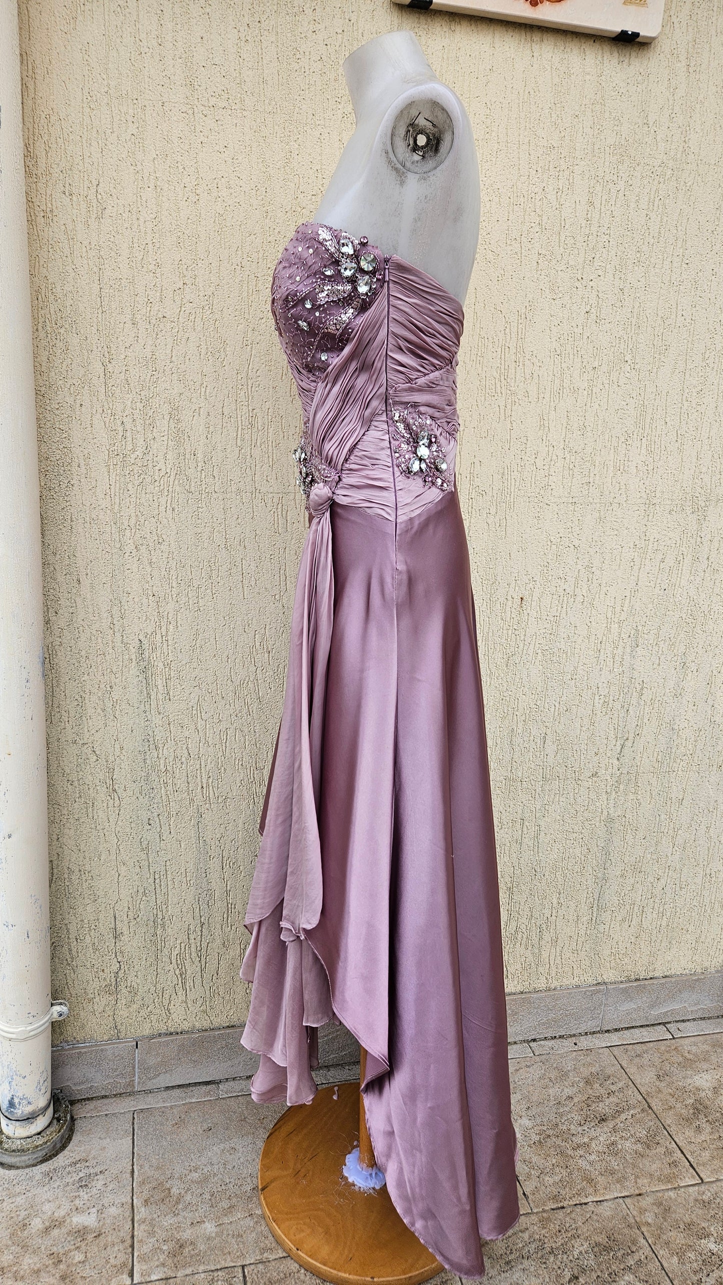 Robe bustier rose