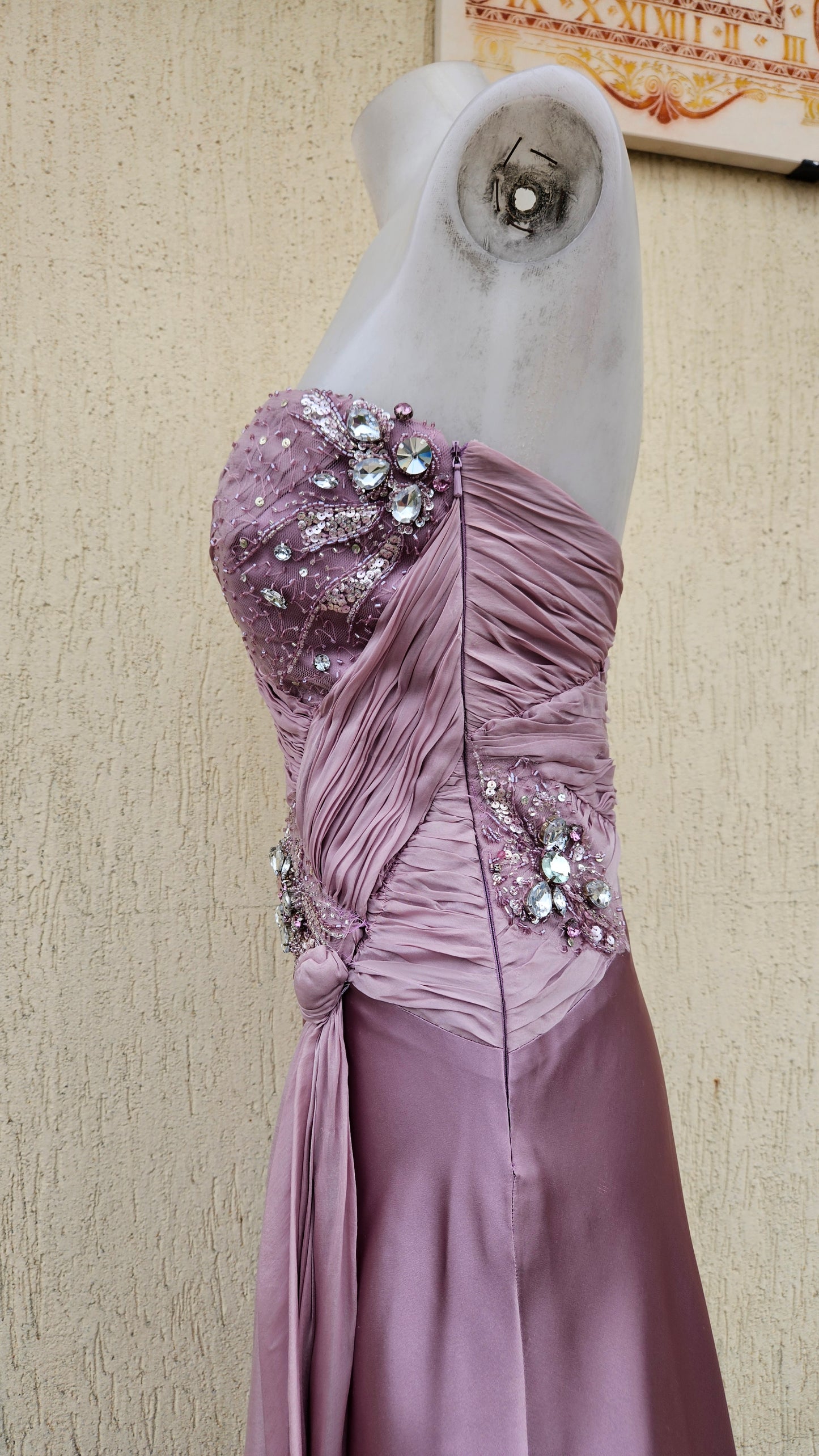 Robe bustier rose