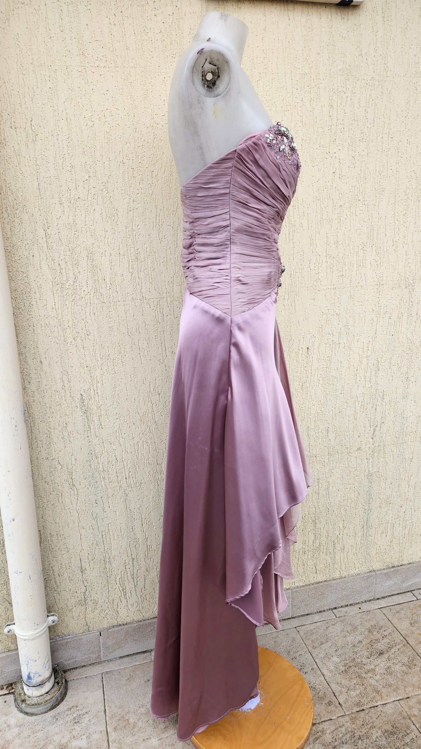 Robe bustier rose