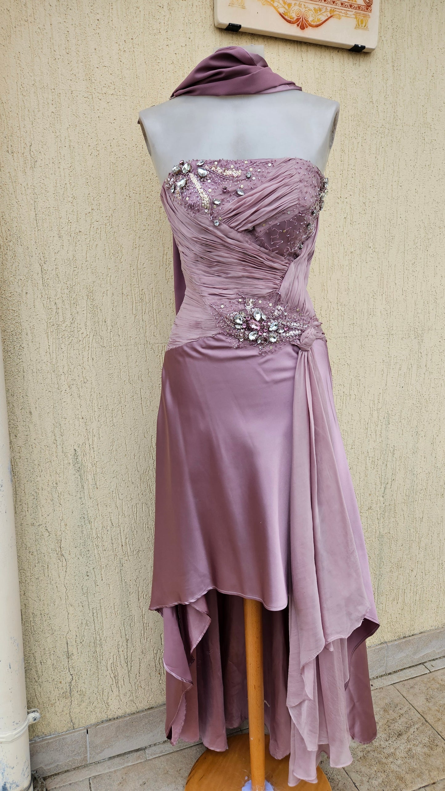 Robe bustier rose