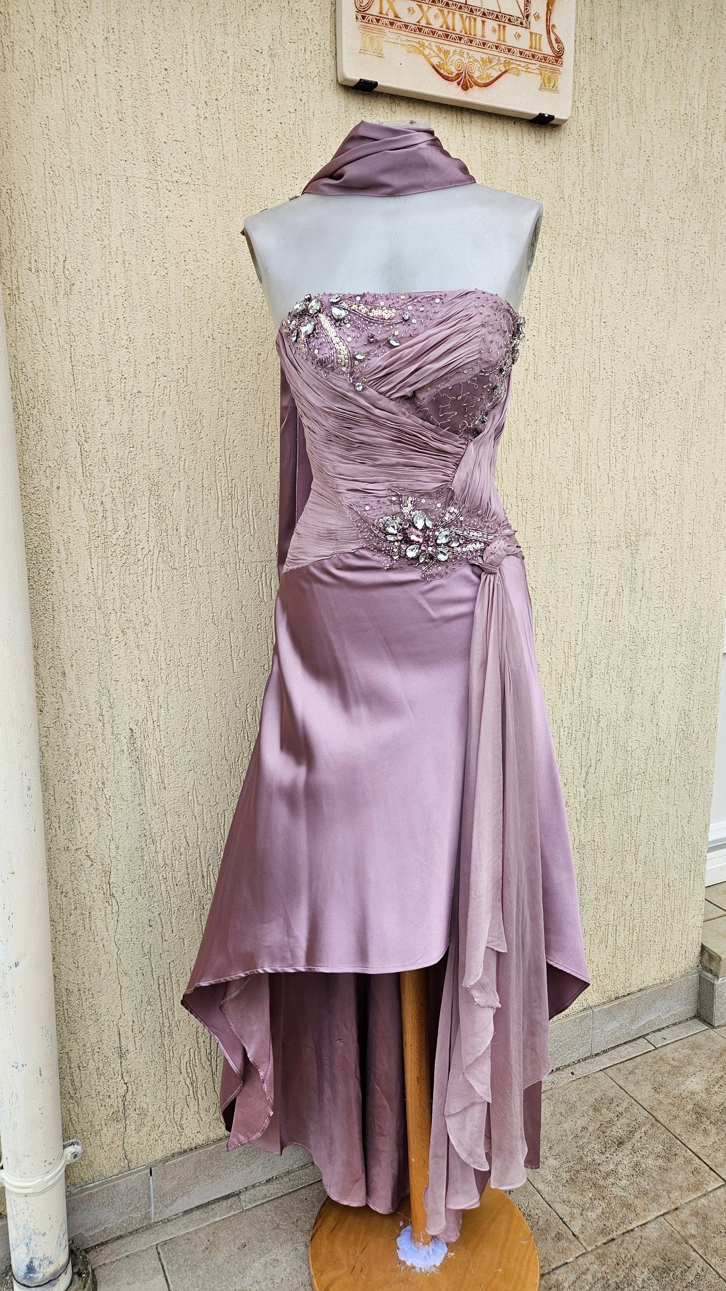 Robe bustier rose