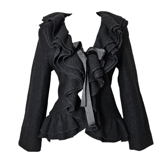 Manteau court noir René Derhy