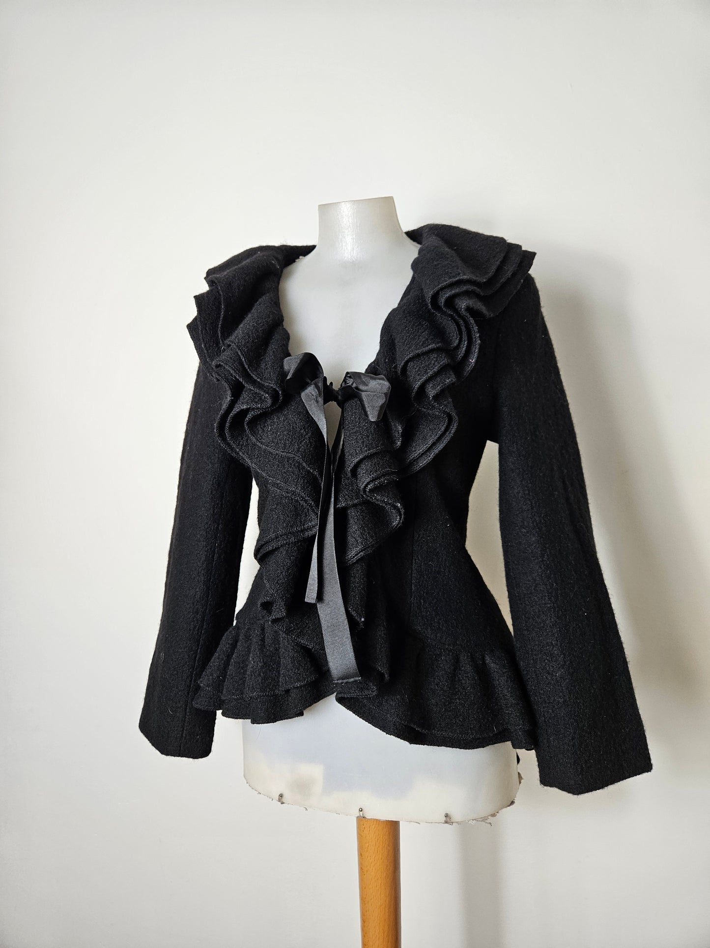 René Derhy short black coat