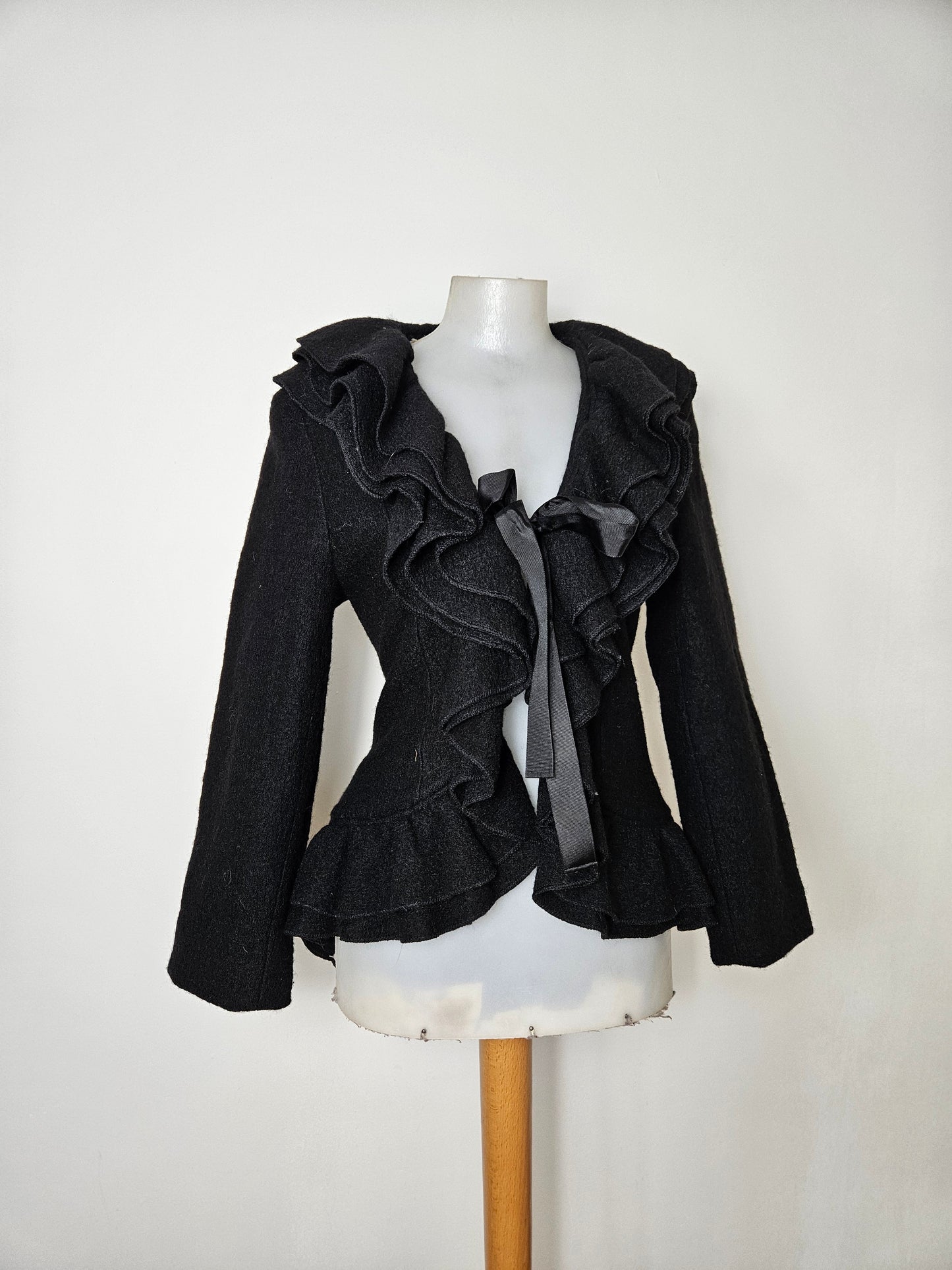 René Derhy short black coat